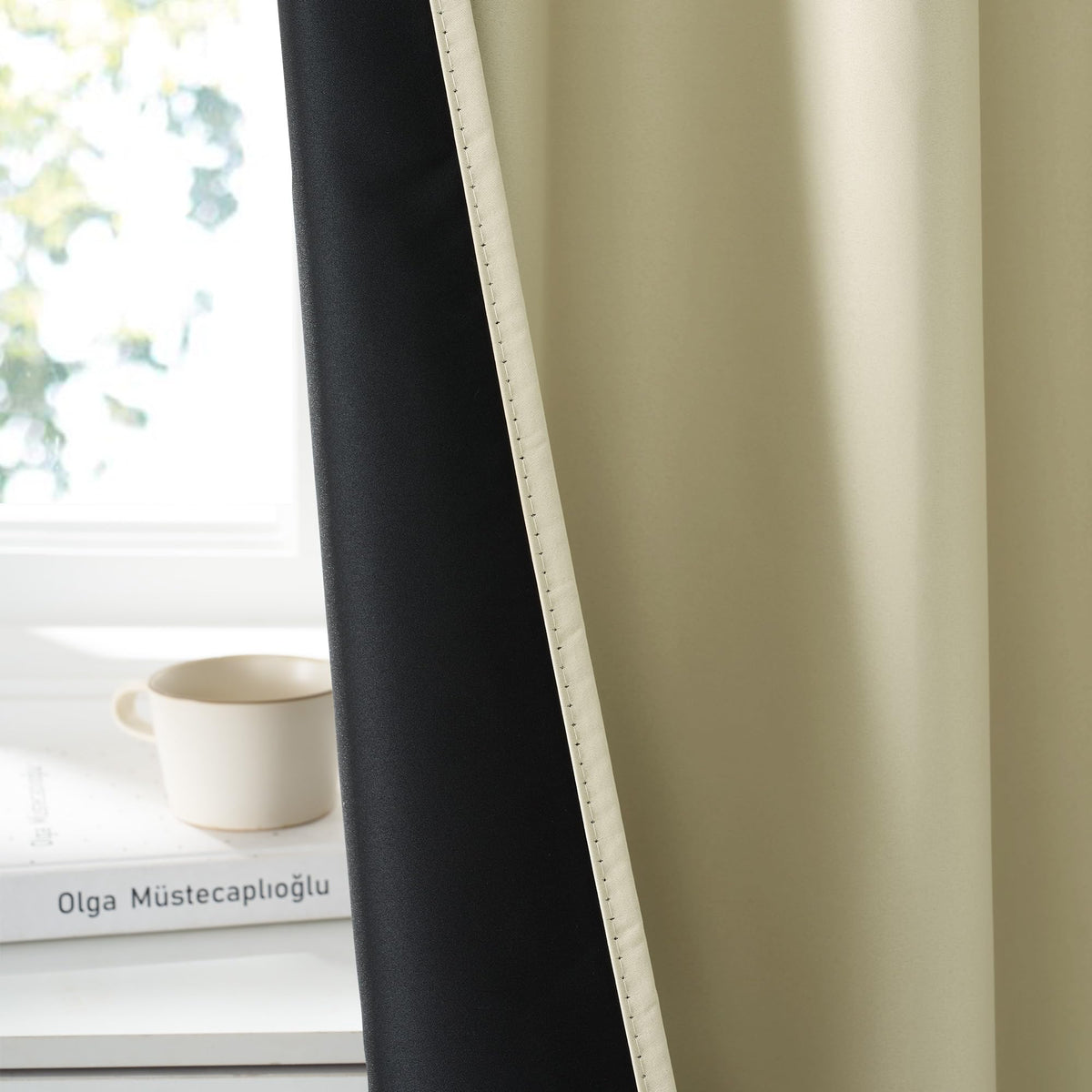 100% Blackout Bathroom Curtains Over Sink 30 inches Long (2 Count)