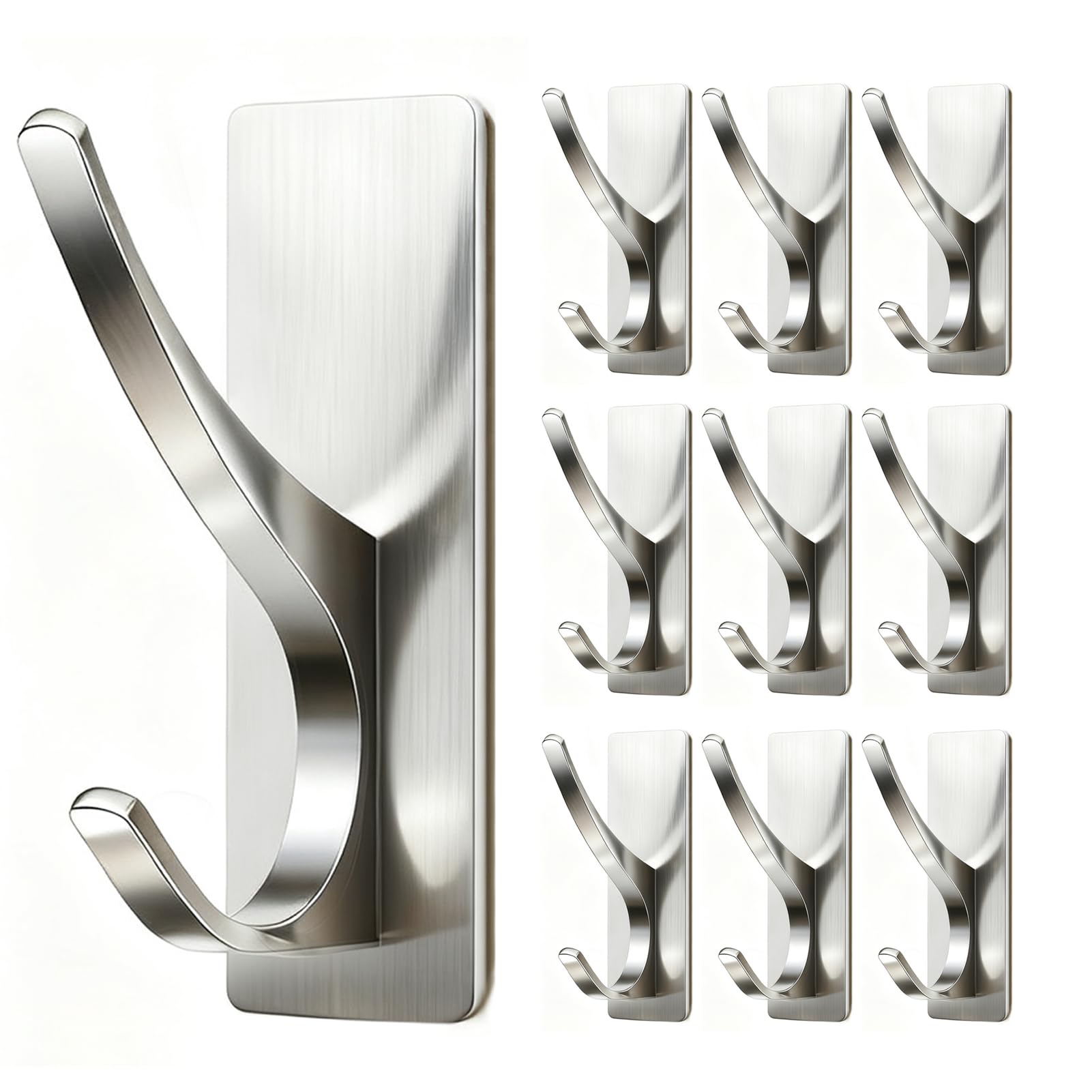 10 Pcs Brush Nickel Self (10 Count)