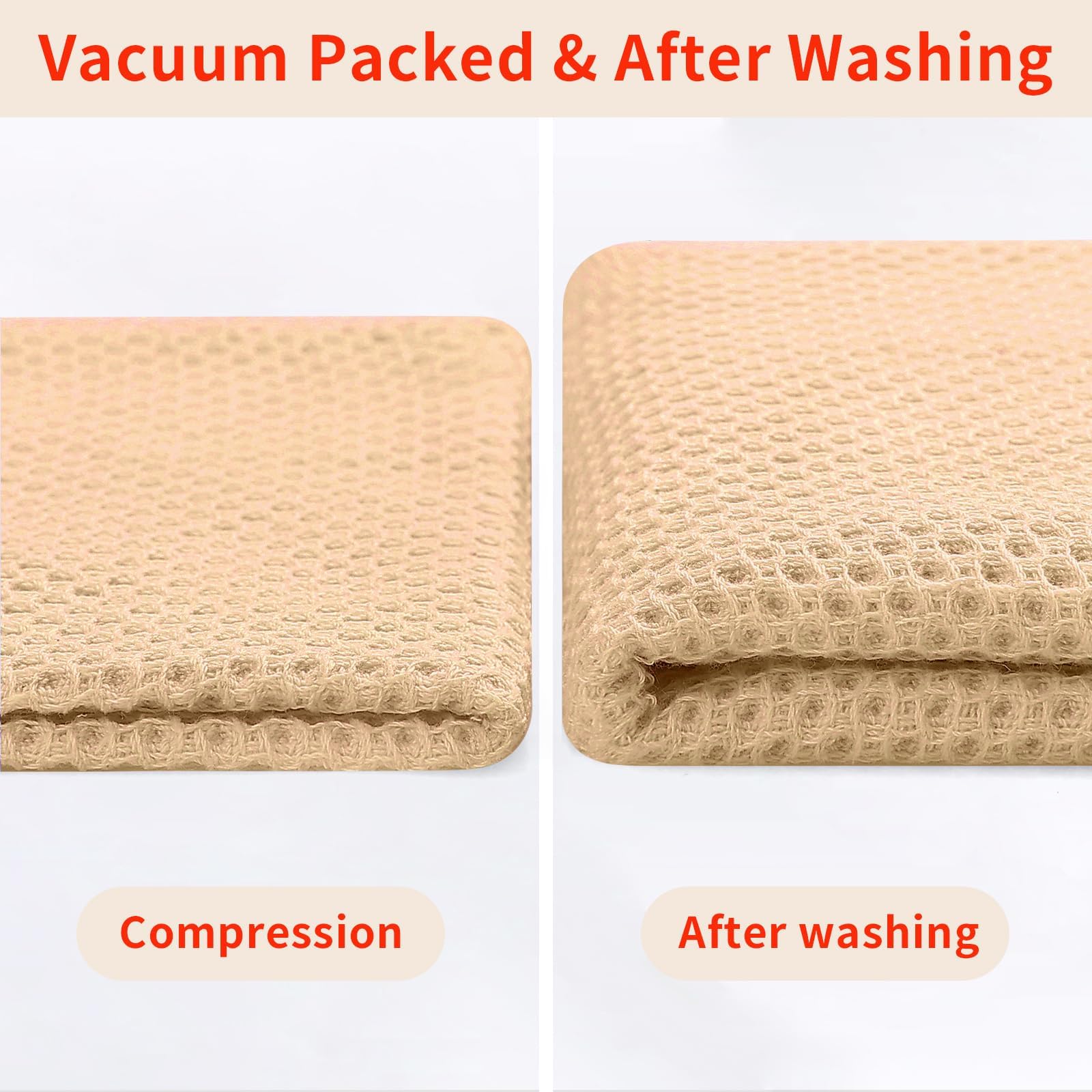 100% Cotton Waffle Weave Kitchen Dish Cloths 24 (24 Count)