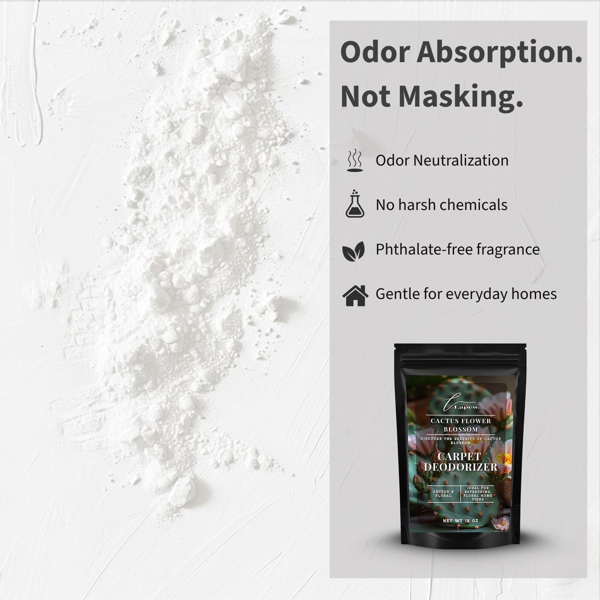 Cactus Flower Carpet Deodorizer Powder (16 Ounce)