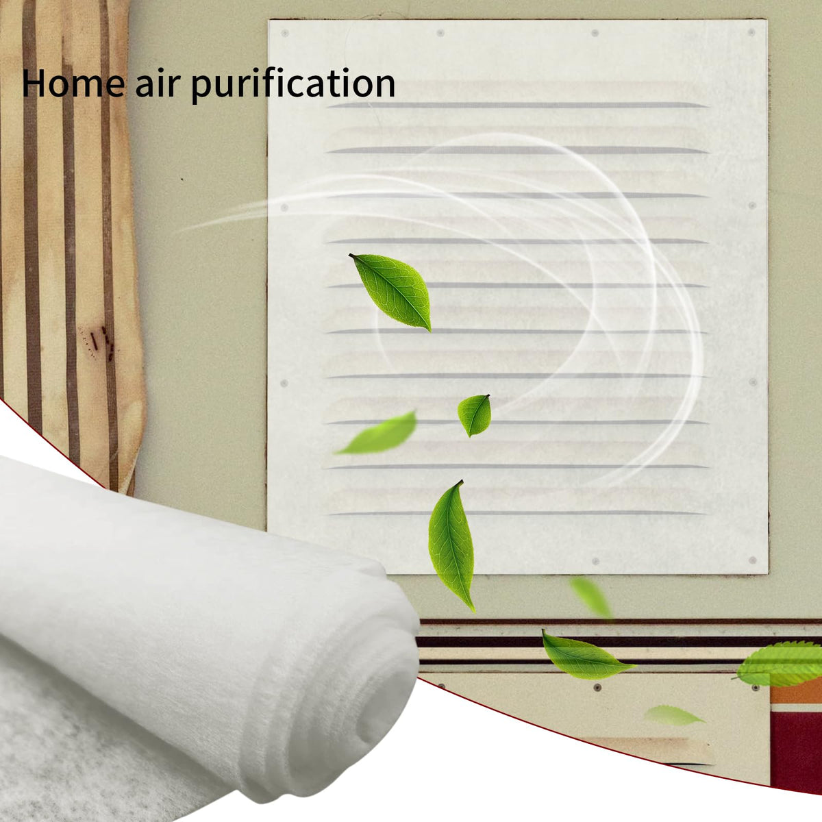 Filter Material Compatible with Merv 11 13 14 AC Vent Filter Cotton Can Purify Air And Reduce Dust Suitable for AC Vents HVAC Purifiers Fan Filters Electrostatic Filter Cotton