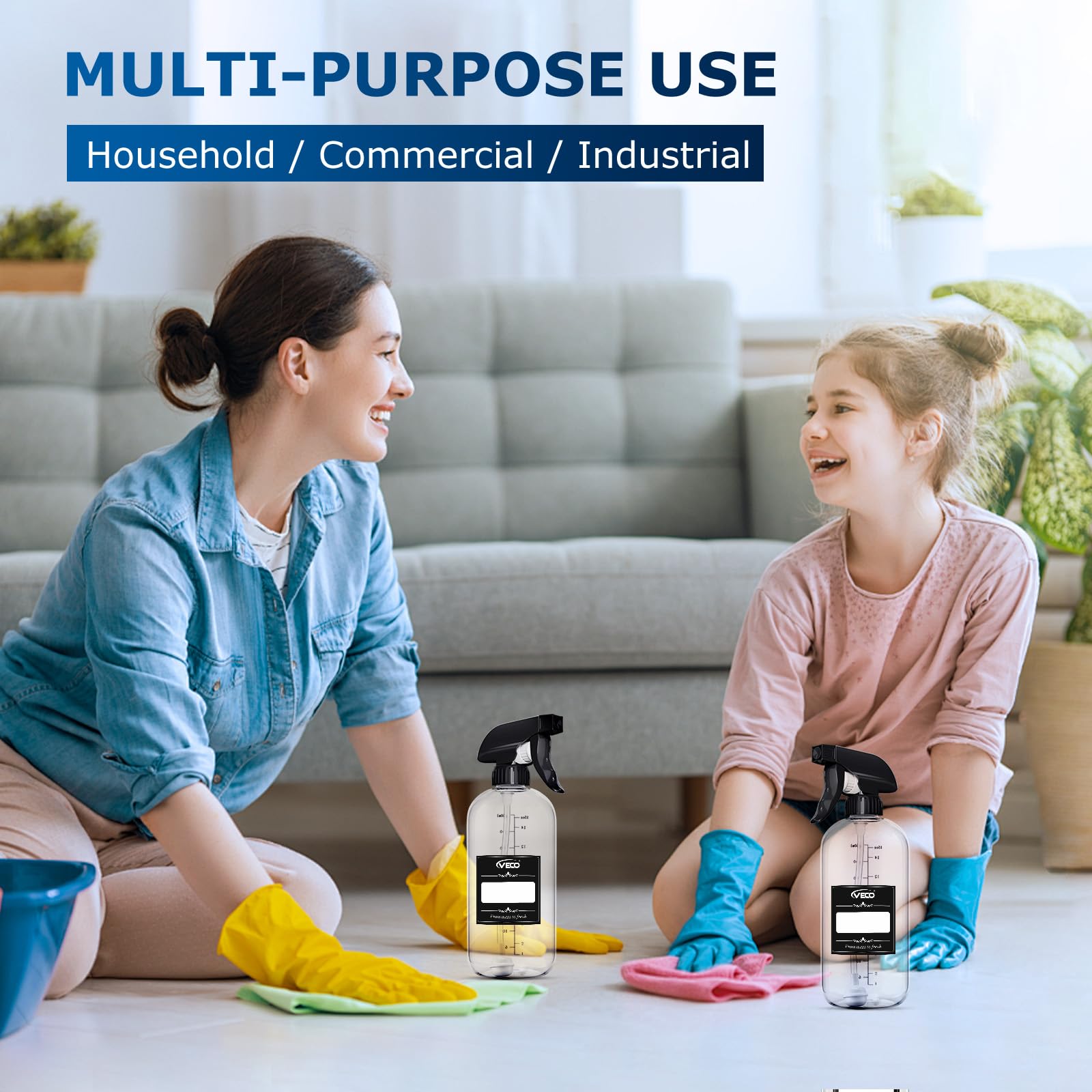 15oz Graduated Spray Bottles (4 Count)