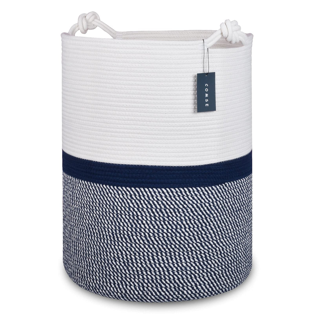 Tall Woven Blanket & Laundry Basket