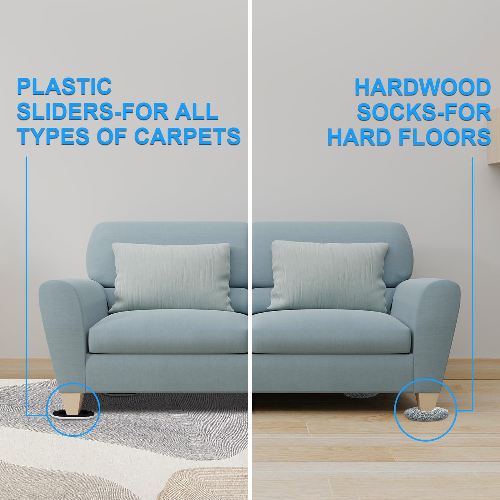 New Upgrade Furniture Movers Sliders (16 Count)