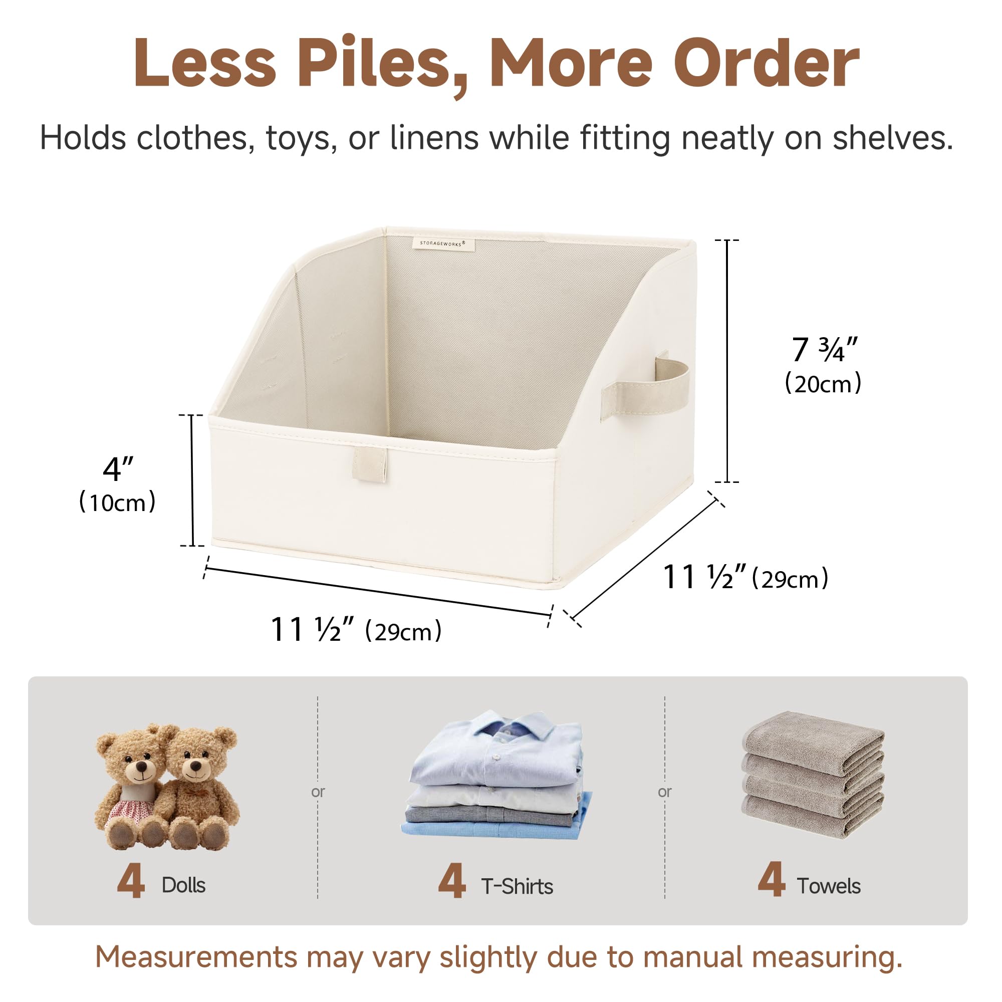 Closet Storage Bins Trapezoid (3 Count)