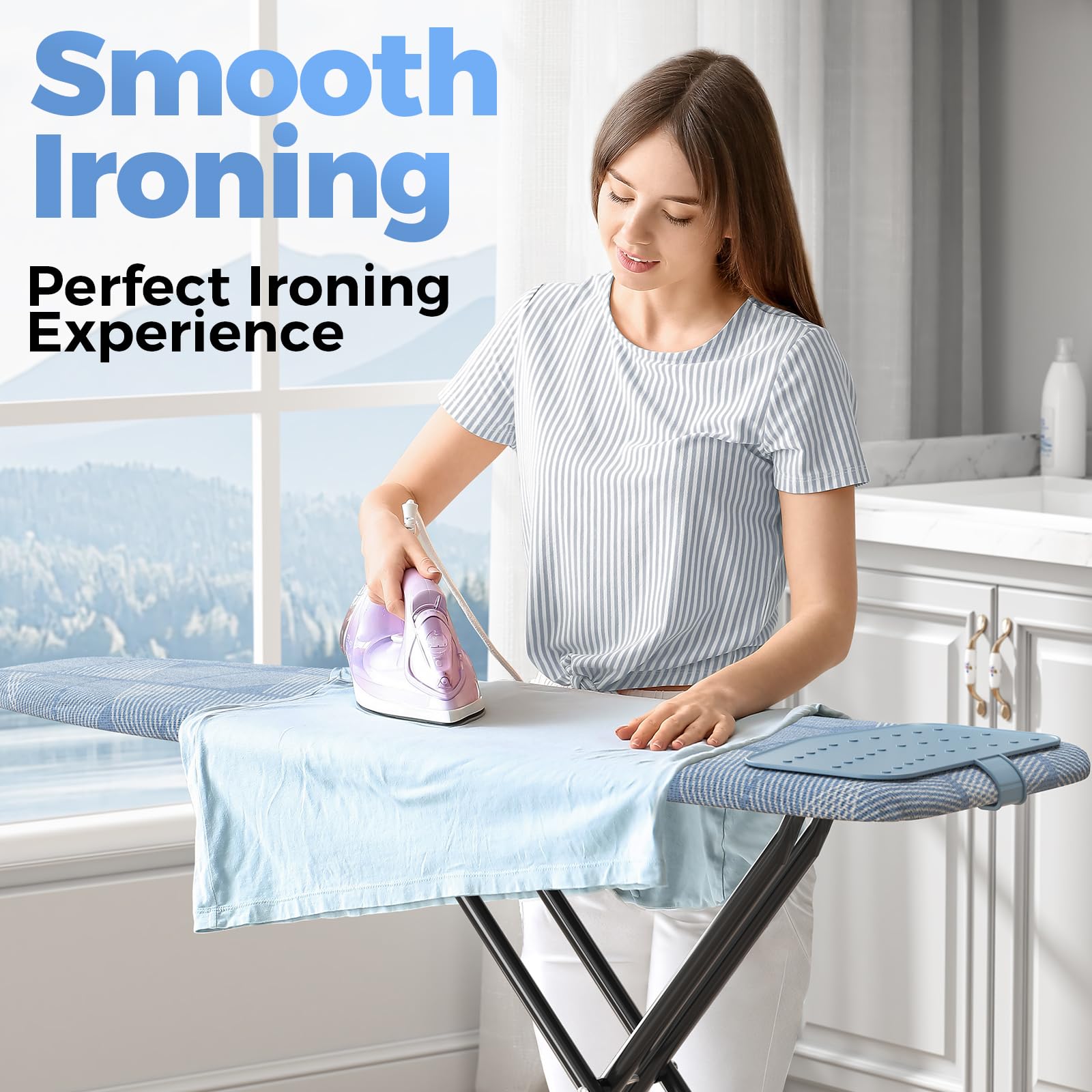 Ironing Board with Silicon Iron Mat