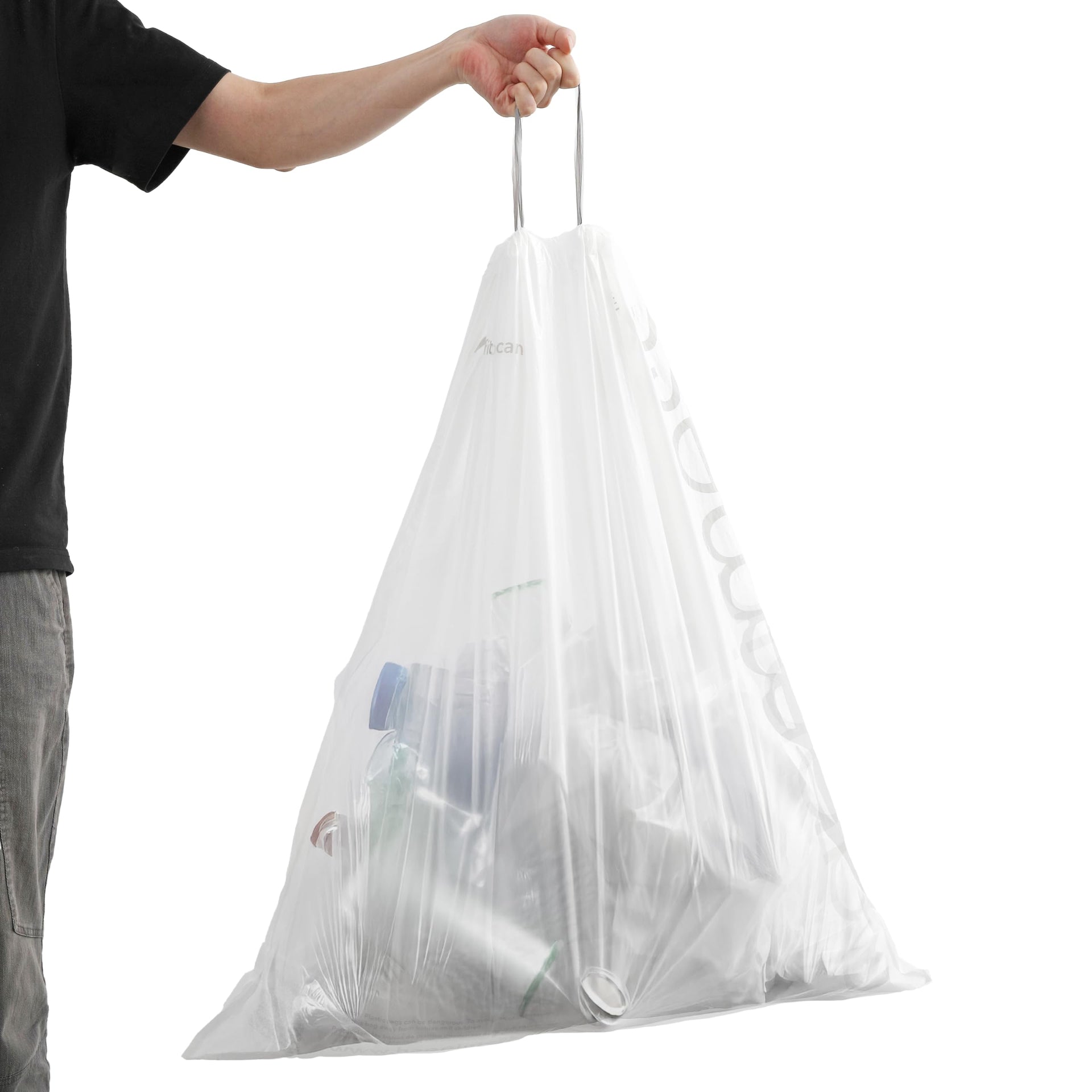 100 Count Unscented 30 Gal Drawstring Trash Can Liner