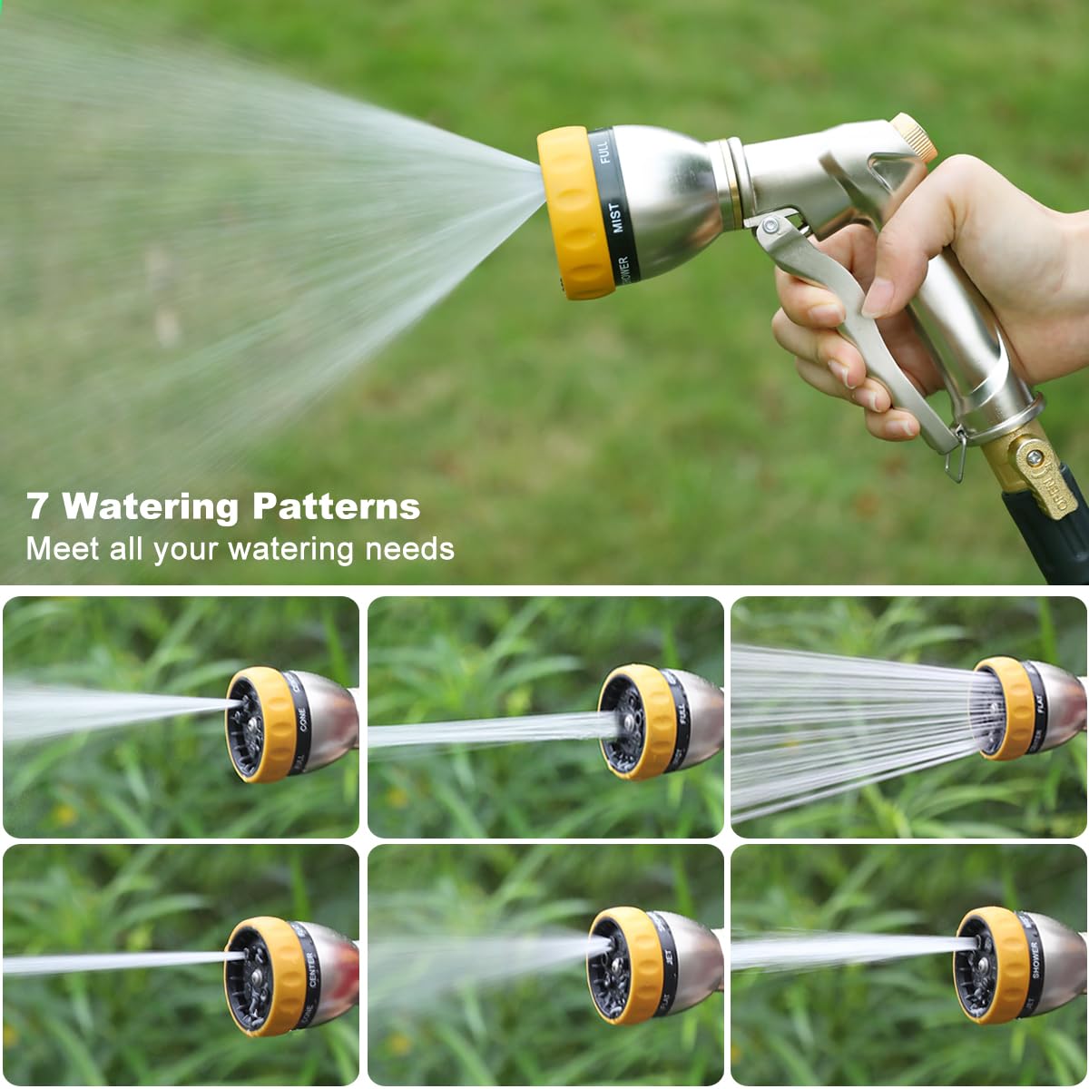 Metal Garden Hose Nozzle Heavy Duty