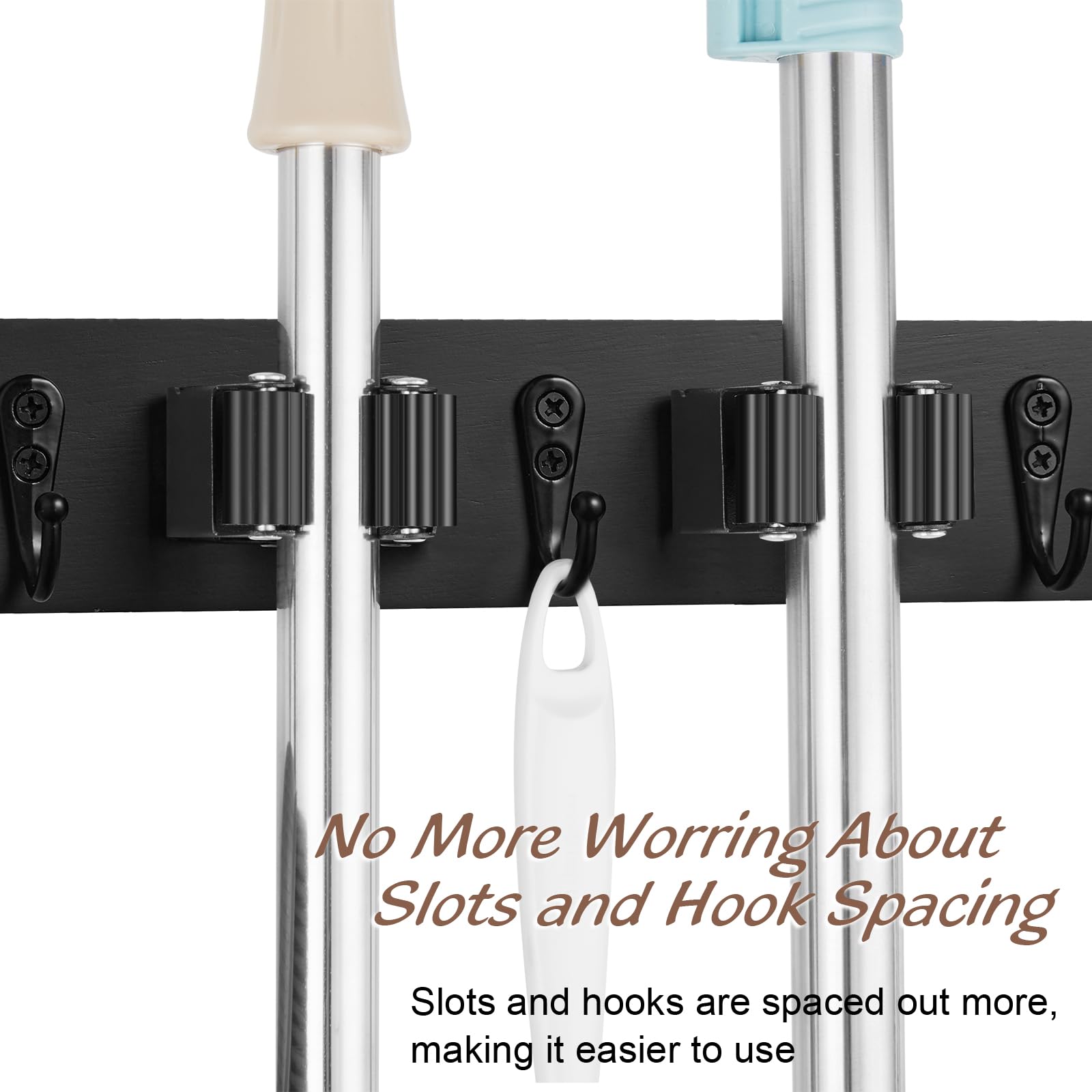 Mop and Broom Holder Wall Mount