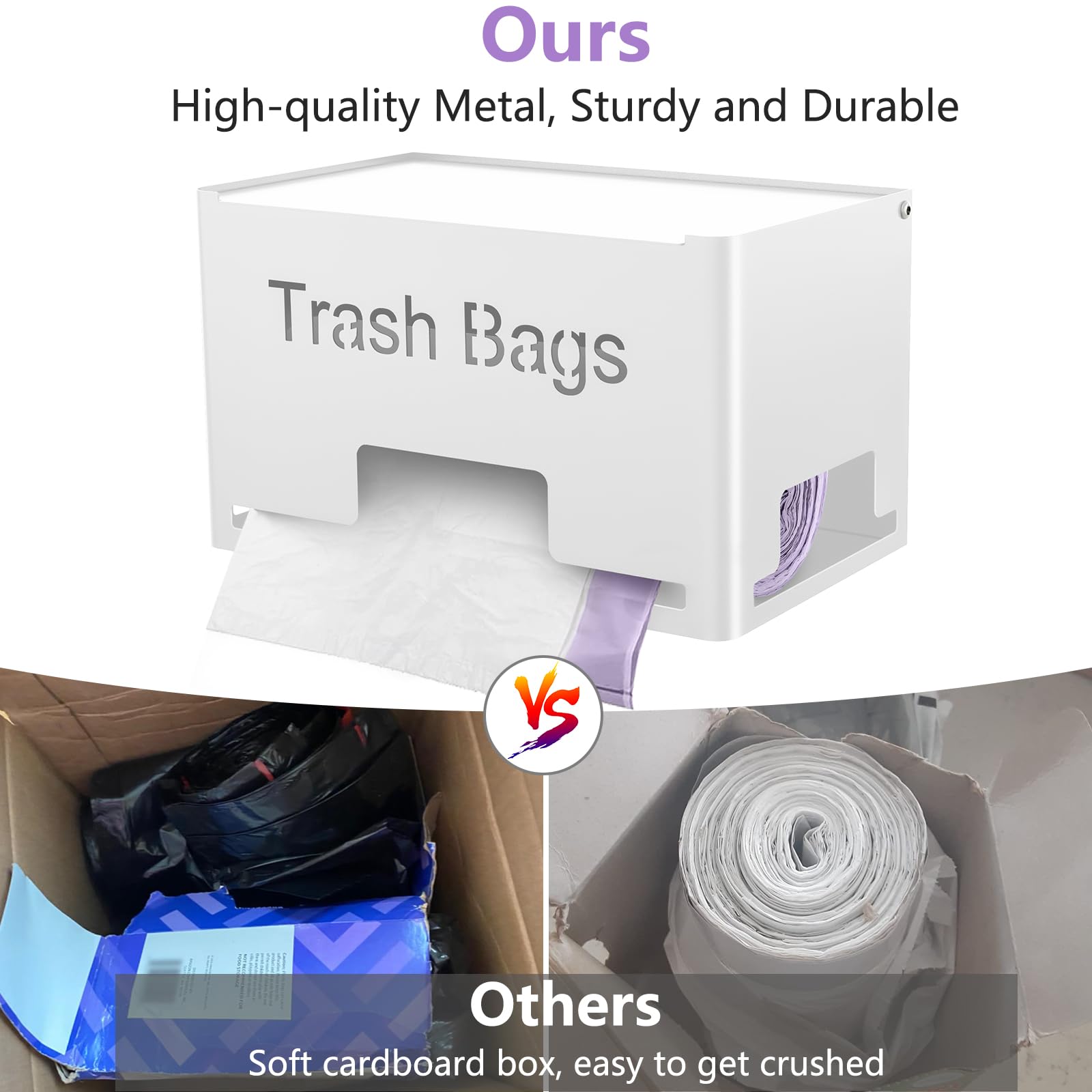2 Pack Trash Bag Holder Dispenser (2 Count)