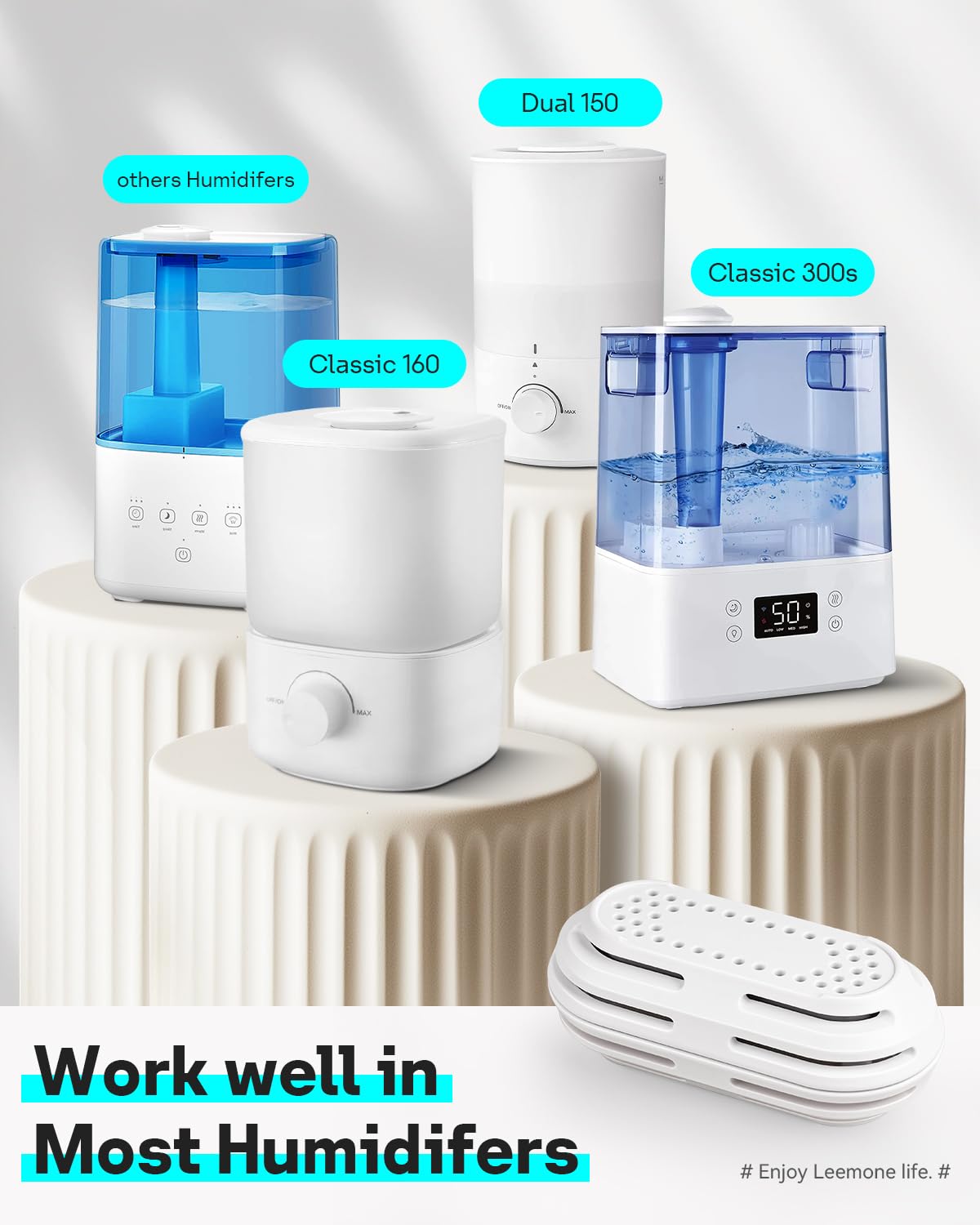 Demineralization Filter for LEVOIT Top Fill Humidifiers (4 Count)