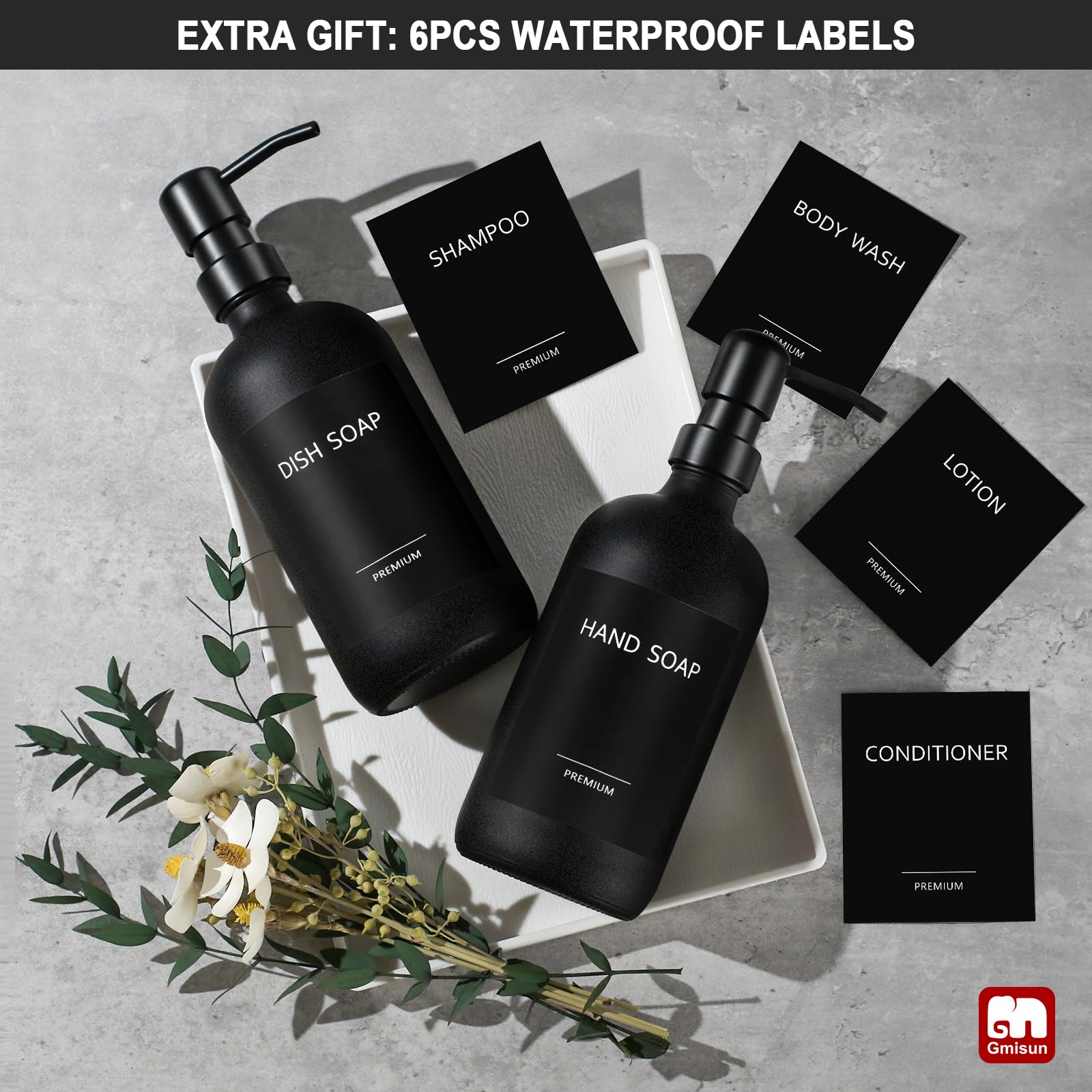 Black Soap Dispenser (2 Count)