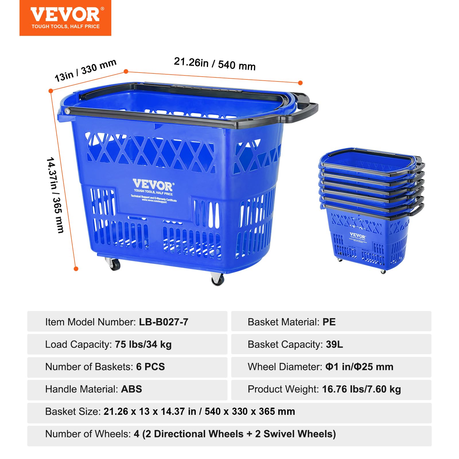 Shopping Carts with Handles