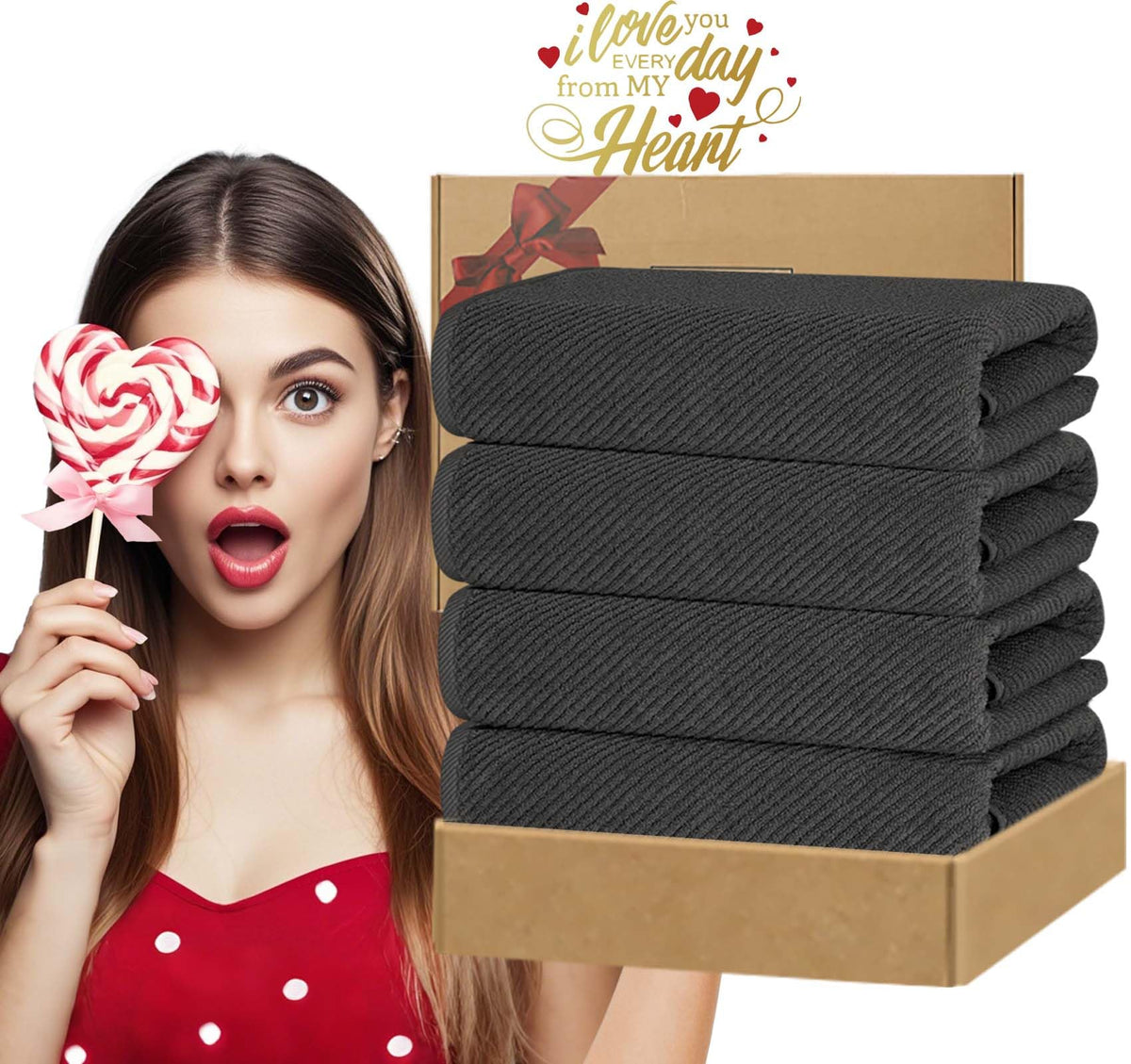 Bath Towels 4PC (4 Count)