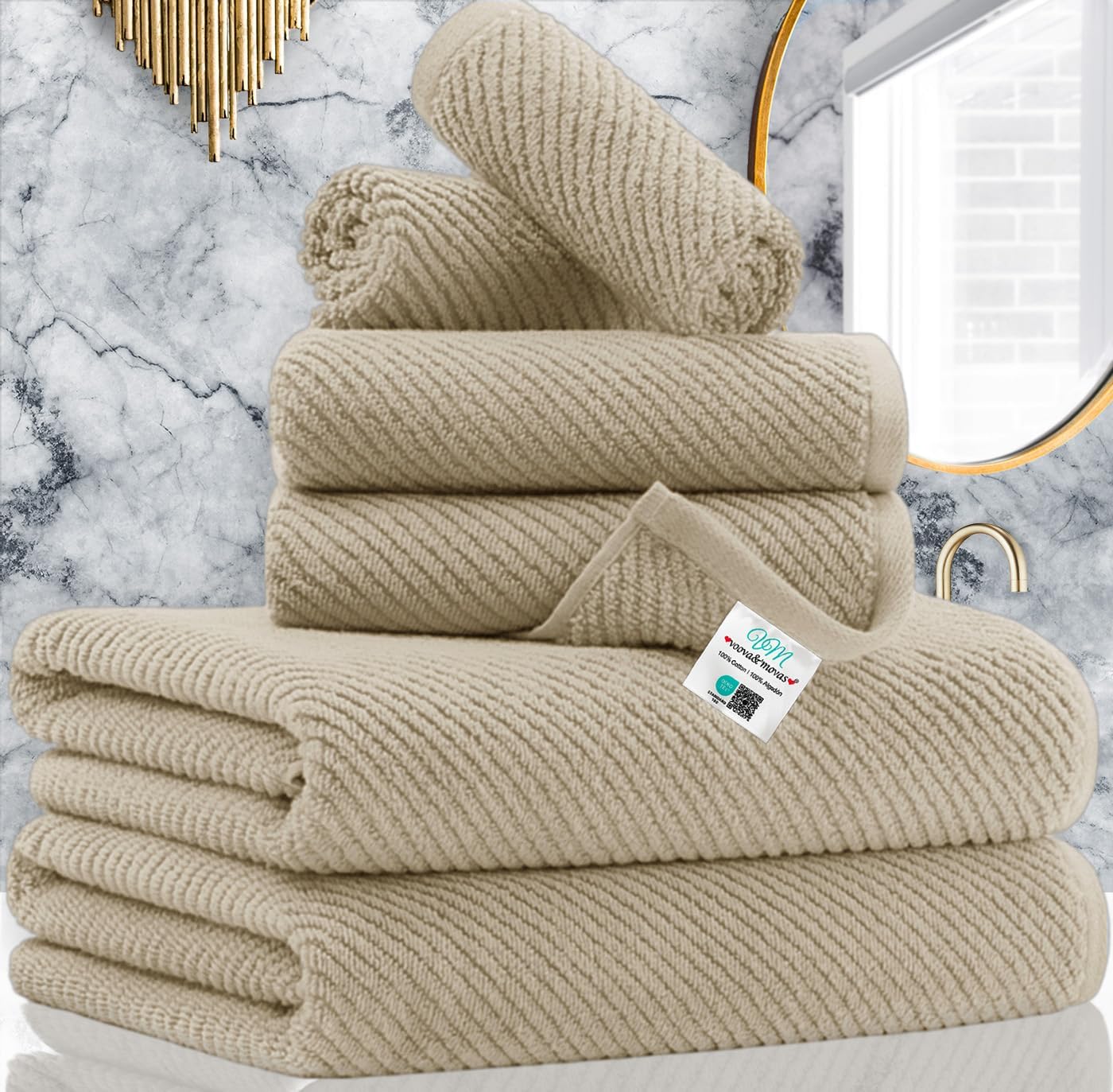 6PC Towel Set (6 Count)