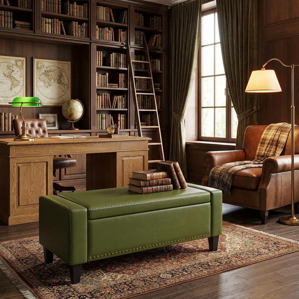 49''W Storage Ottoman Bench