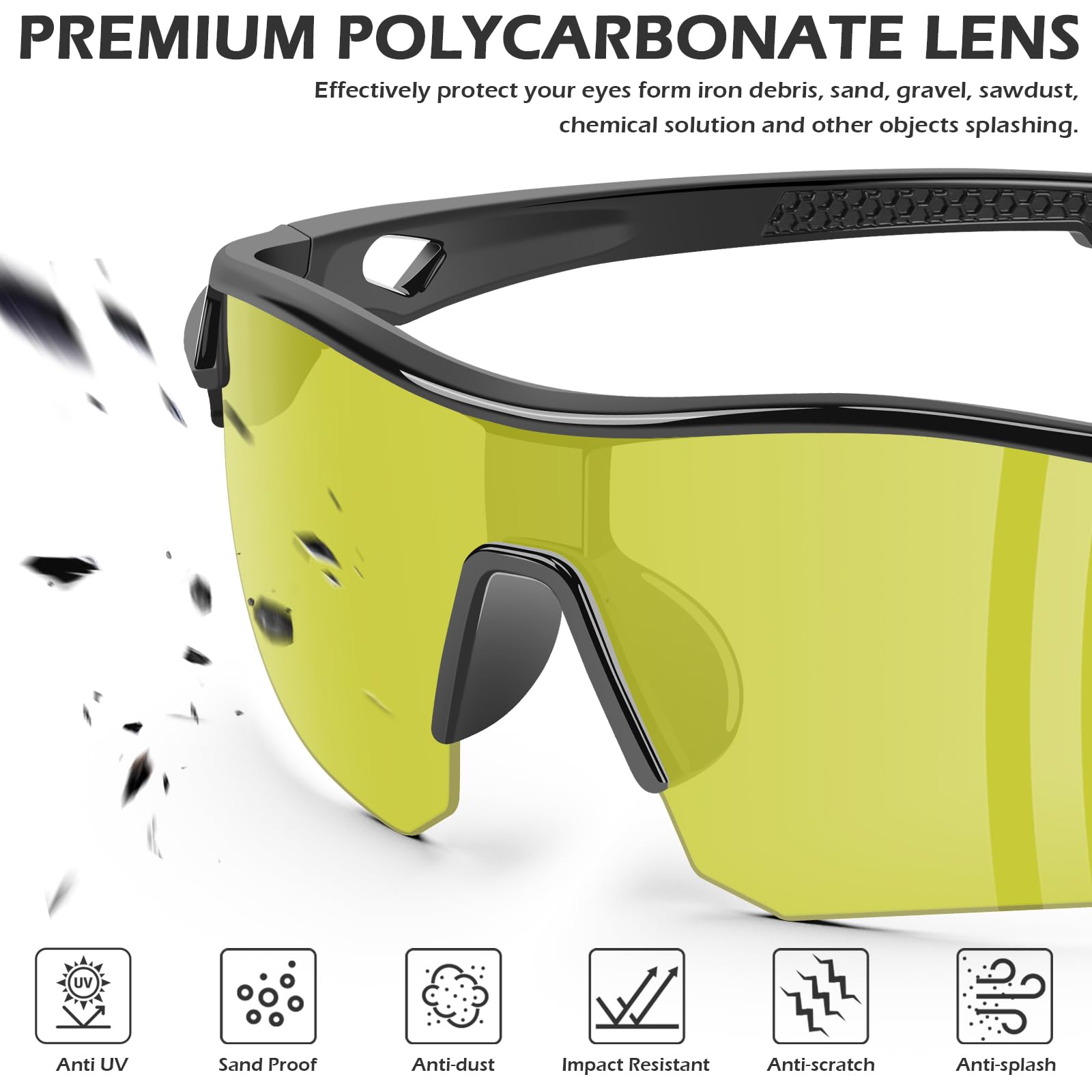 12 Pack Safety Glasses for Men Women (12 Count)