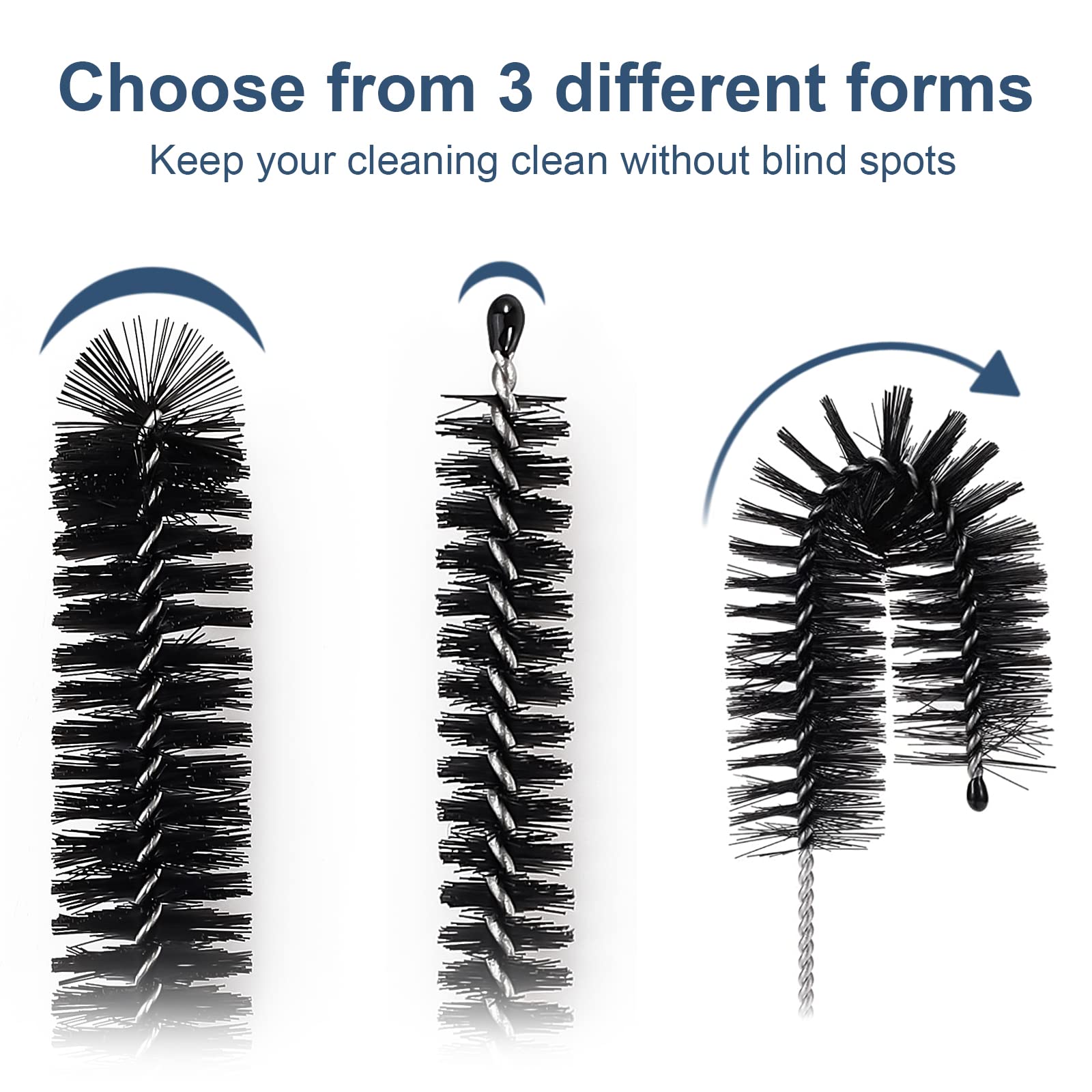 12 Pcs Straw Cleaner Brushes Set (12 Count)