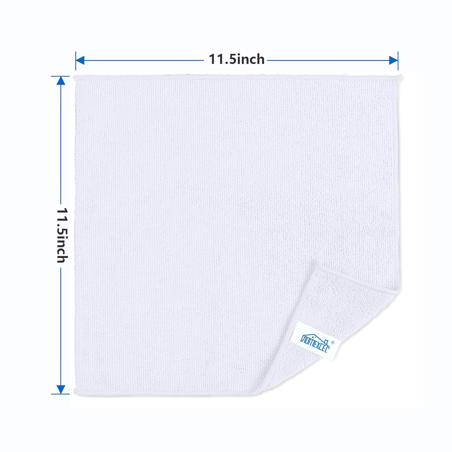 White Microfiber Cleaning Cloth 400 Pack (400 Count)