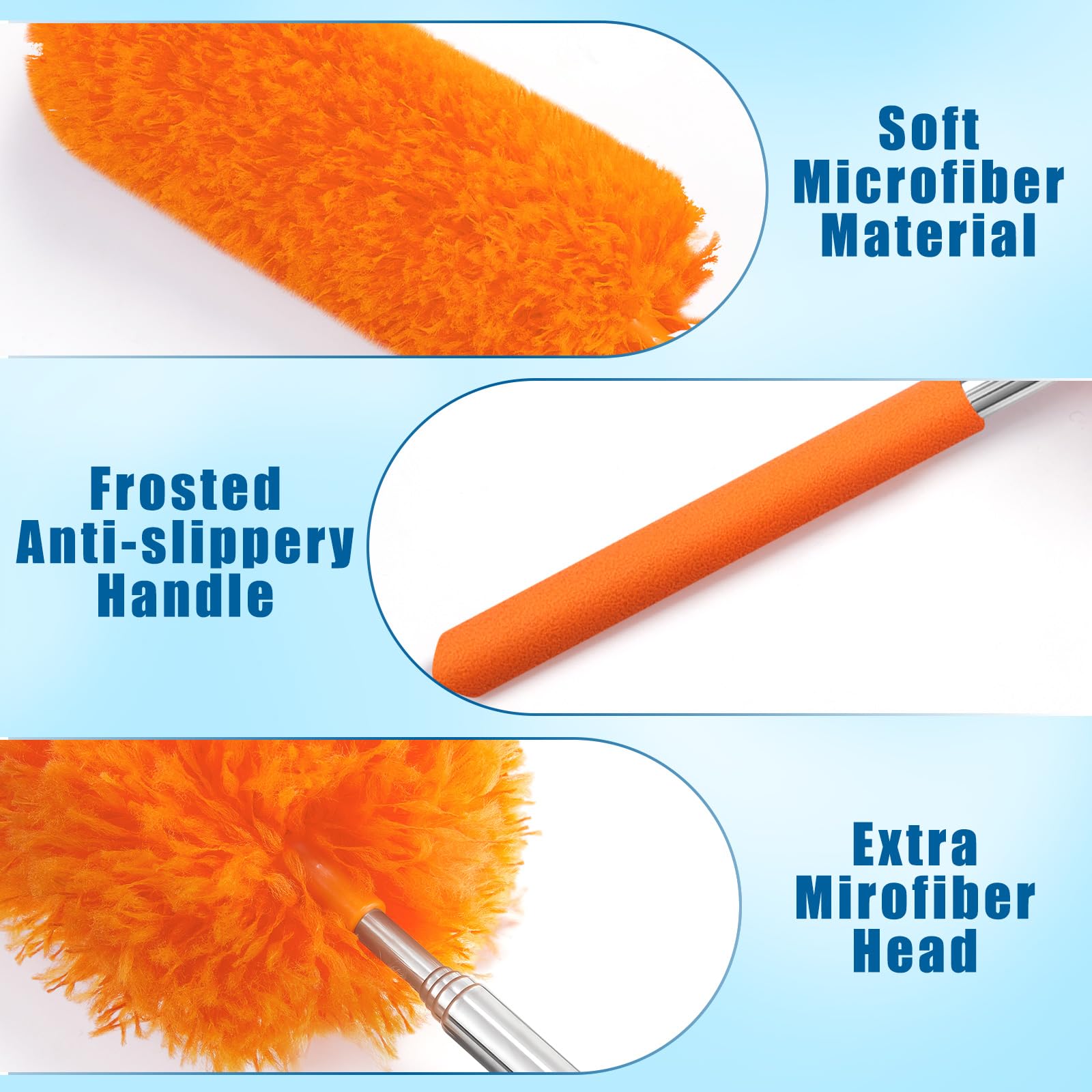 1 Pcs Microfiber Feather Duster for Cleaning