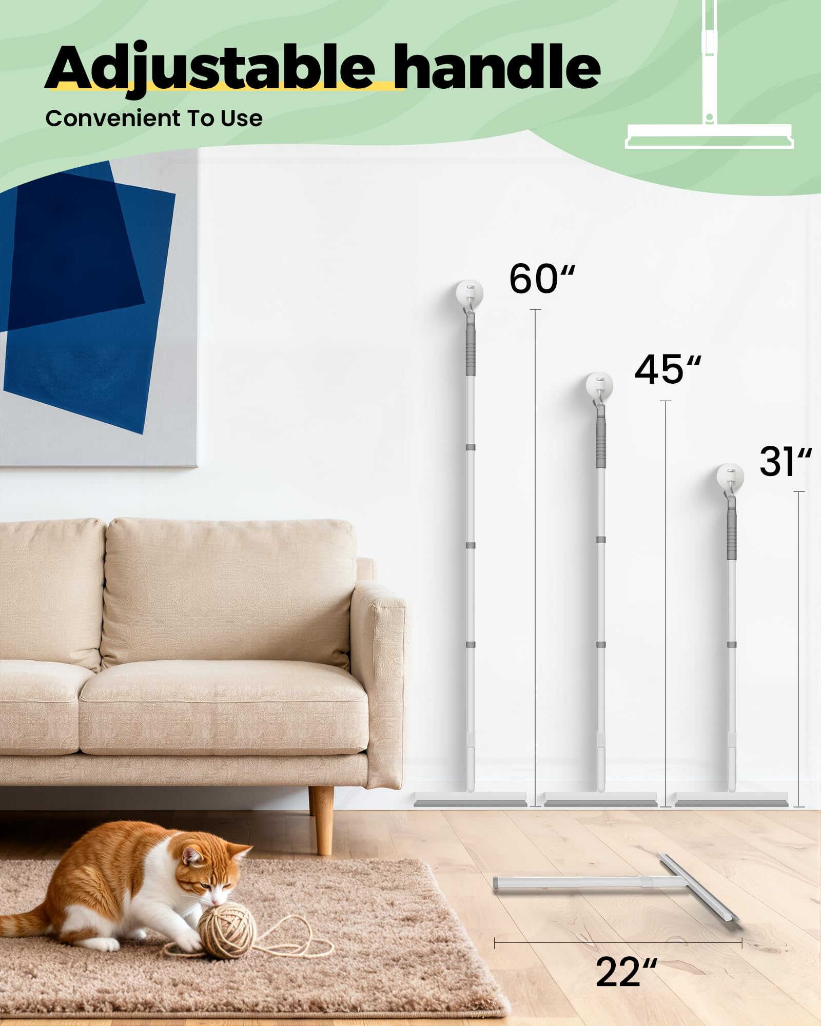 Carpet Rake for Pet Hair Removal Tool