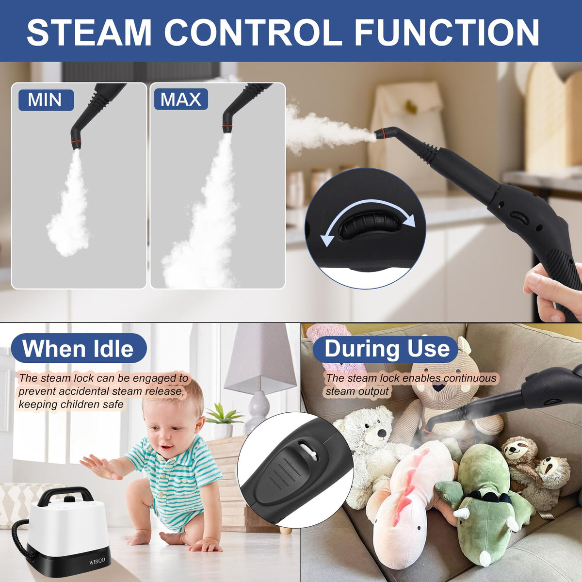 Steam Cleaner for Home (24 Count)