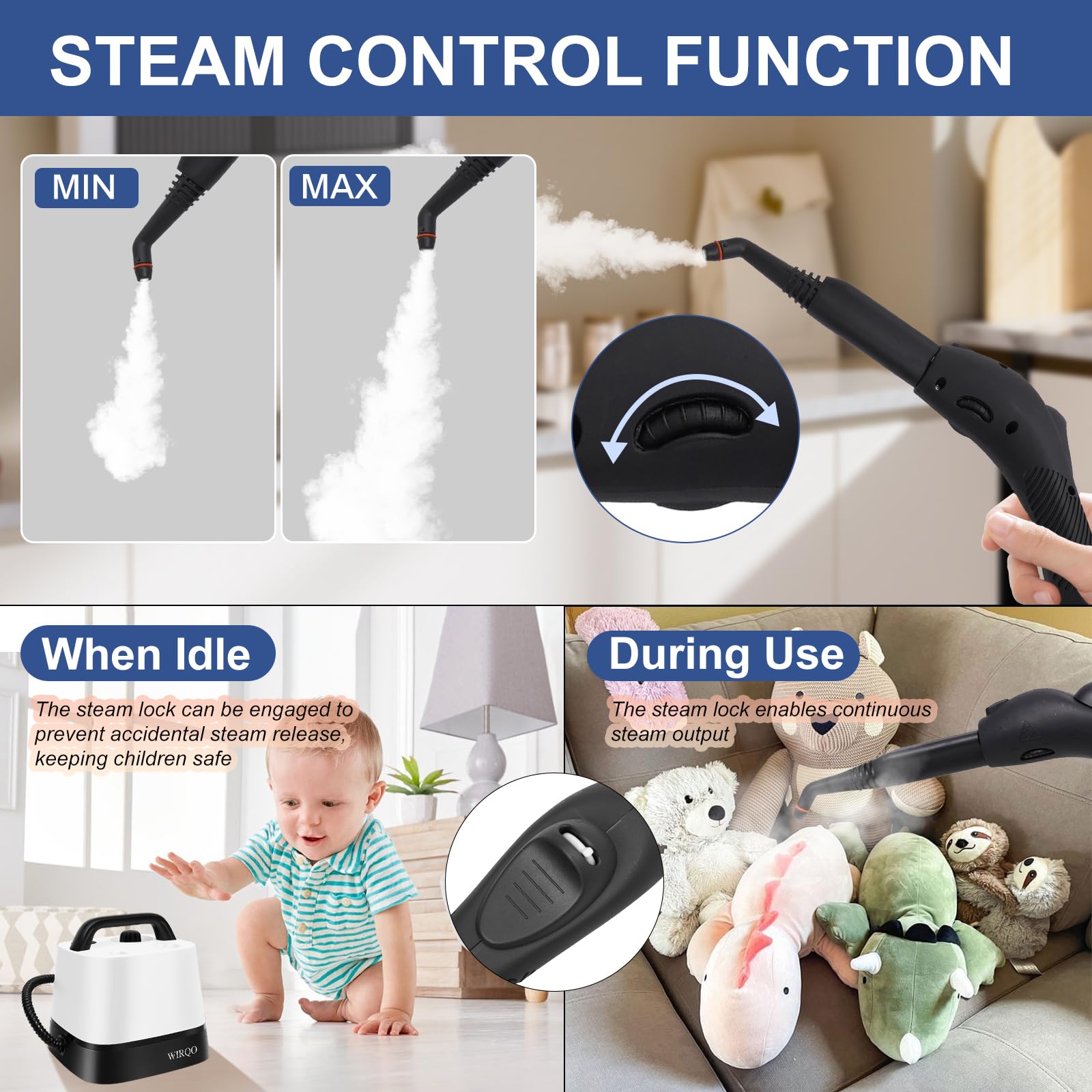 Steam Cleaner for Home (24 Count)