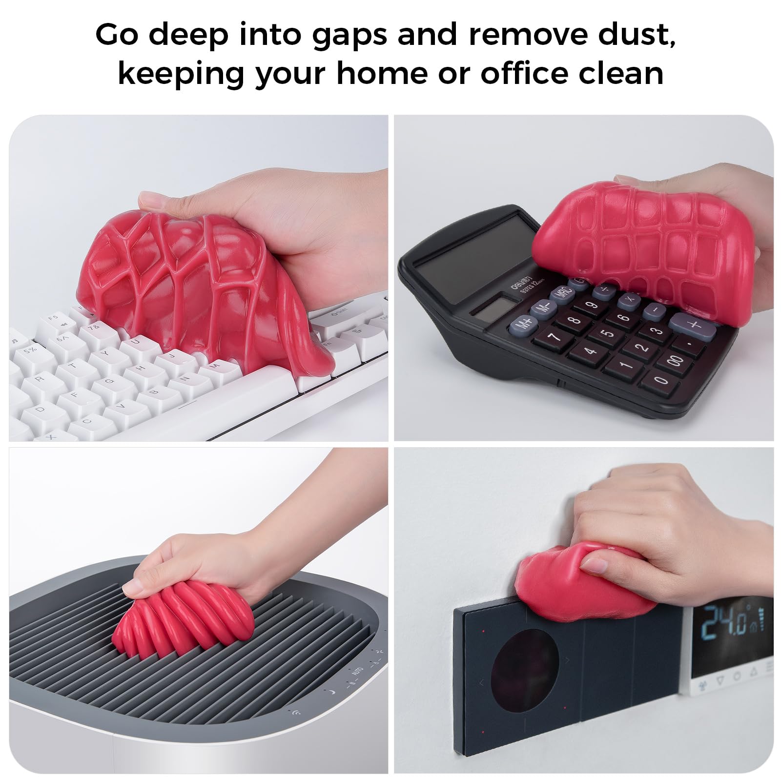 Cleaning Gel for Car Universal Gel Cleaner Auto Detailing Car Vent Keyboard Cleaning Putty Car Interior Cleaner Dashboard Dust Remover Putty Auto Duster Cleaning Kit 160G