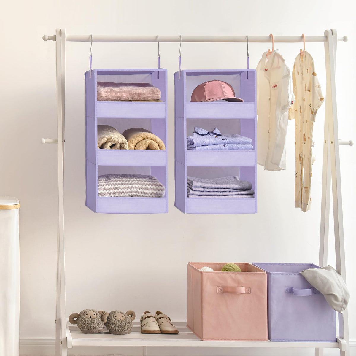 3 Shelf Hanging Closet Organizer (2 Count)