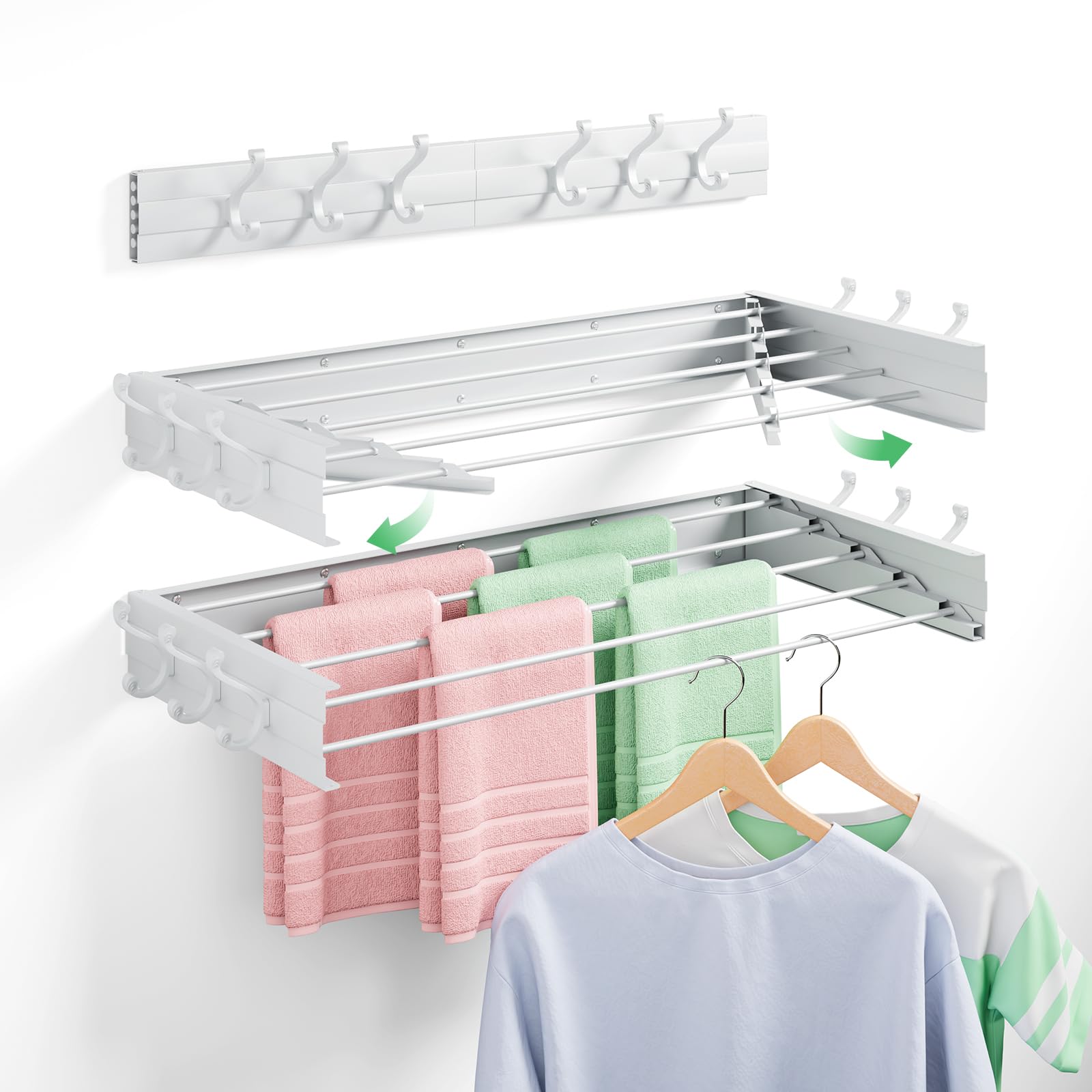 Wall Mounted Drying Rack 31.5"