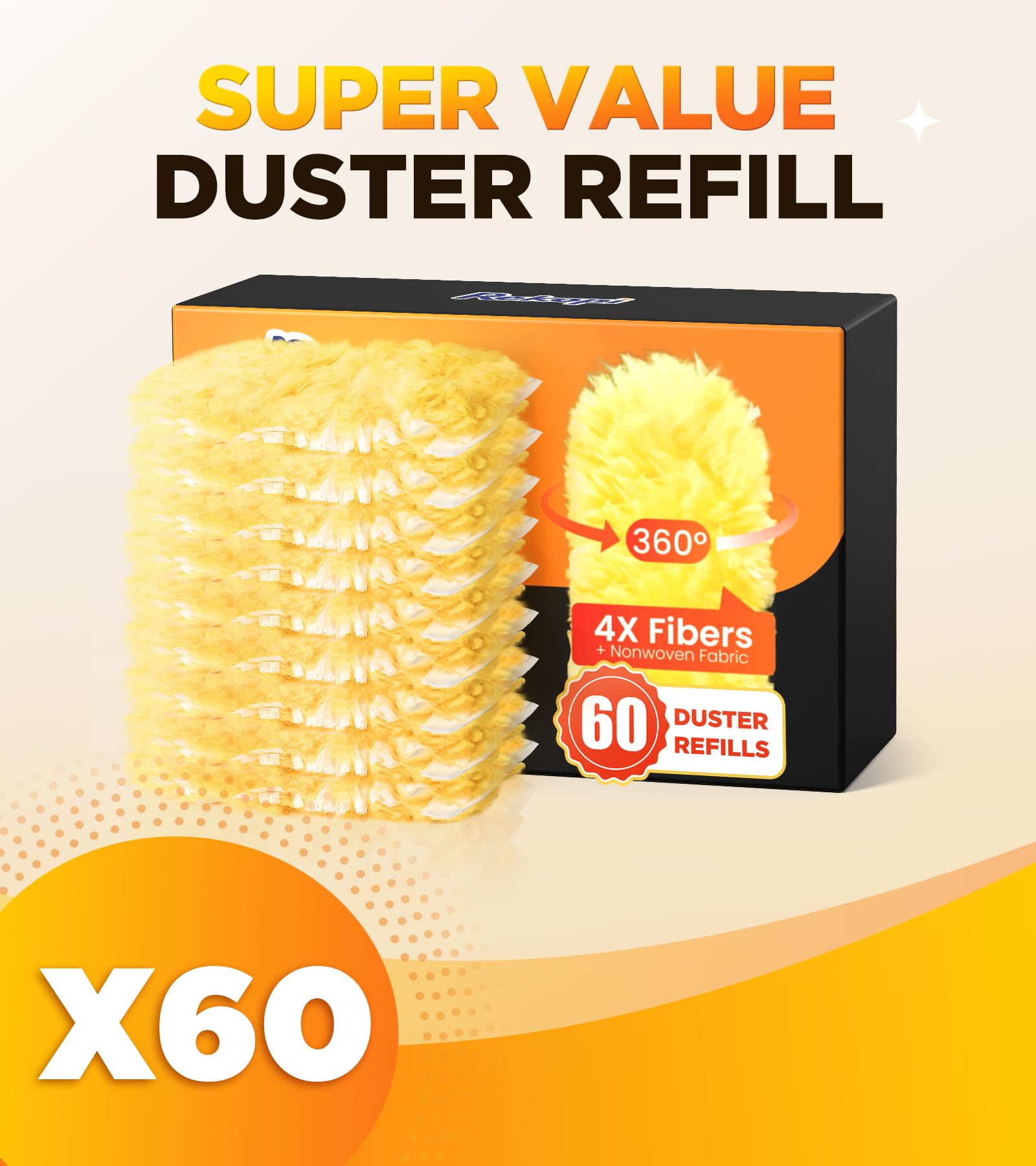 60 Count Heavy Duty Duster Refills for Swiffer