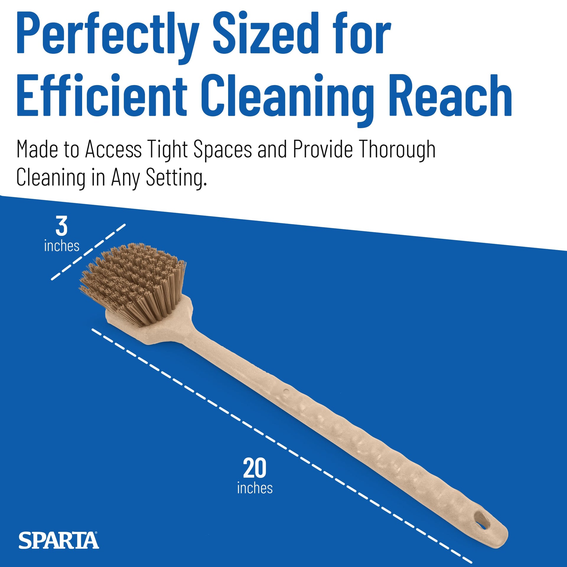 20" Floater Scrub Brush with Long Handle
