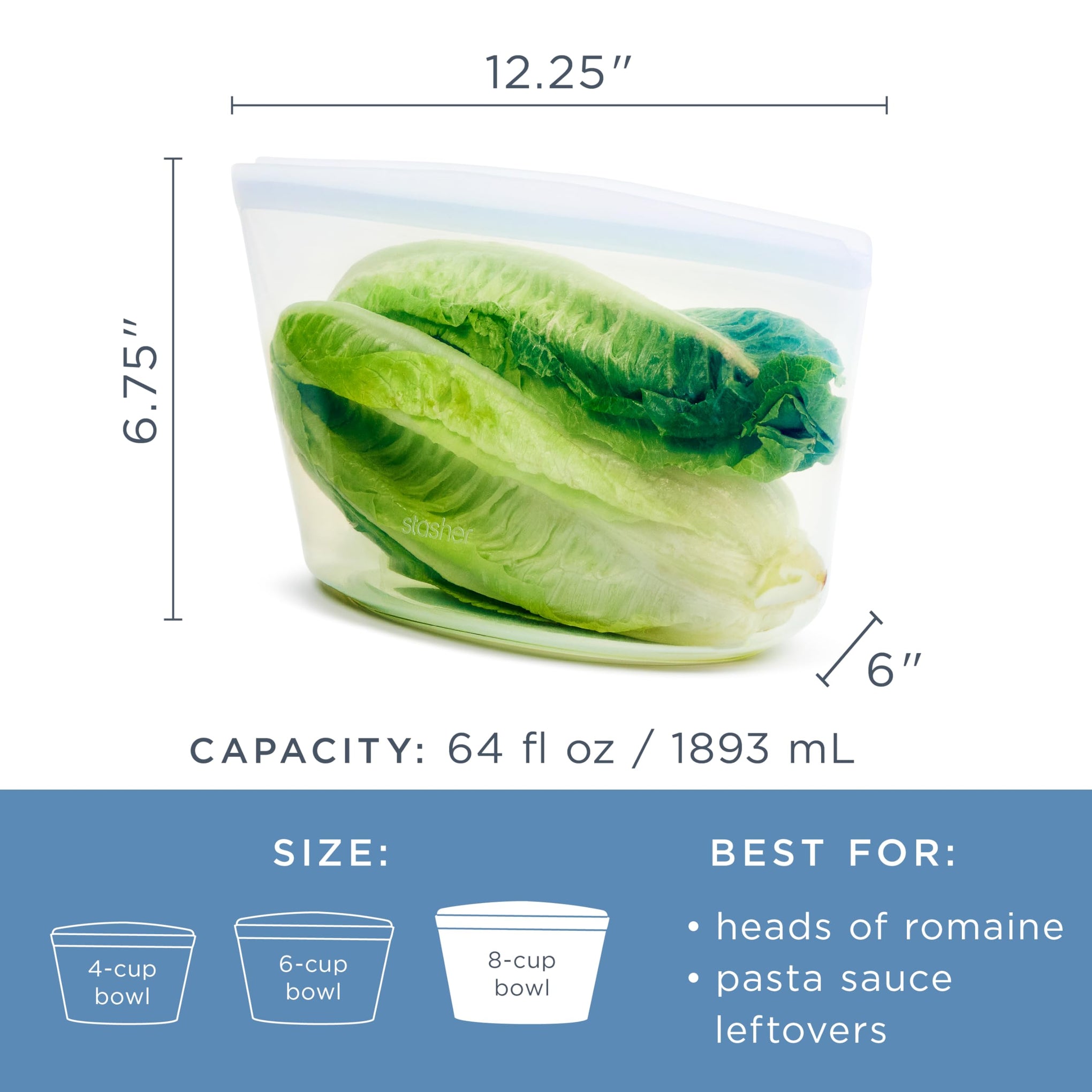 Premium Reusable Silicone Food Storage Bowl
