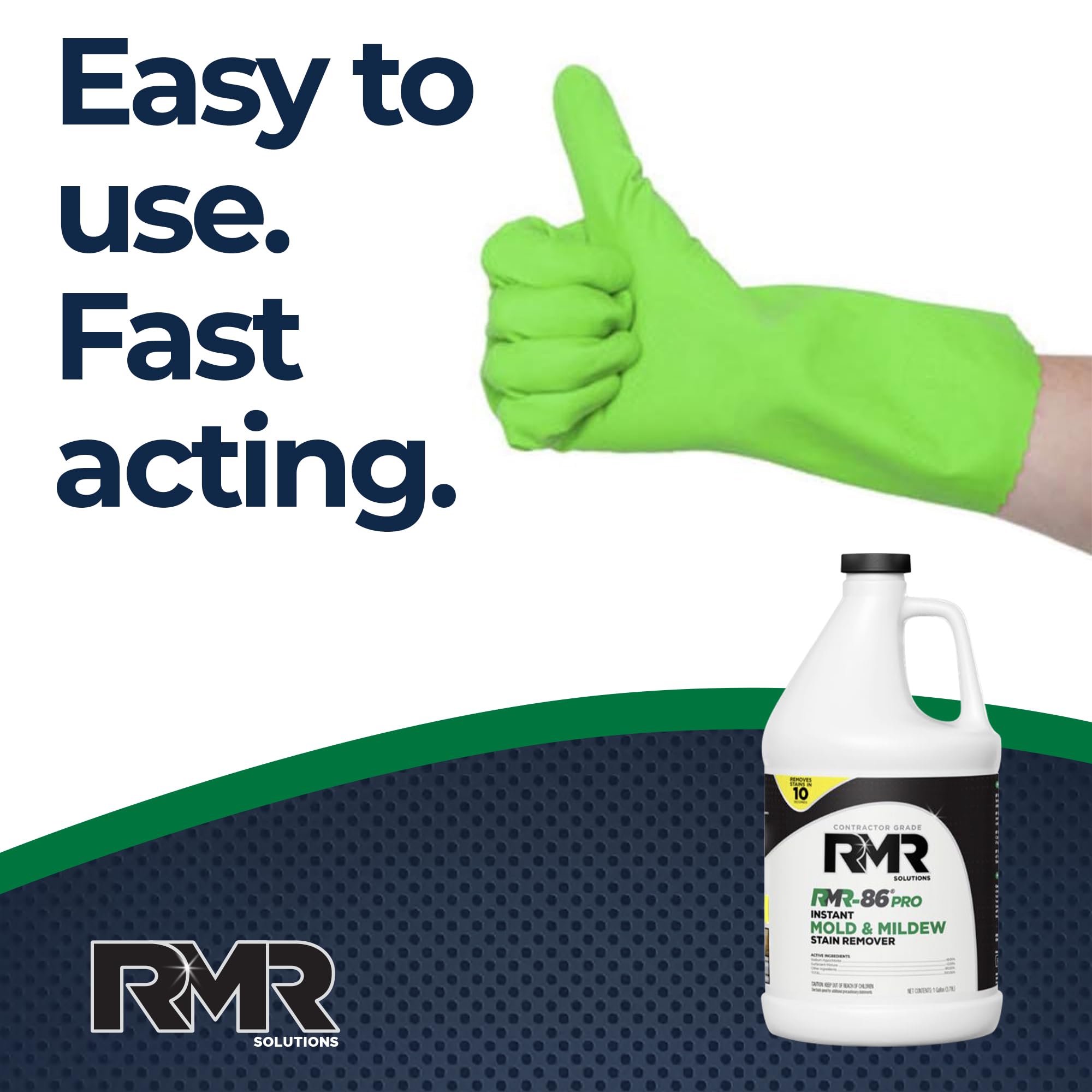 RMR 86 Pro Contractor Grade Mold Stain & Mildew Stain Remover Cleaning Solution (128 Fl Oz)