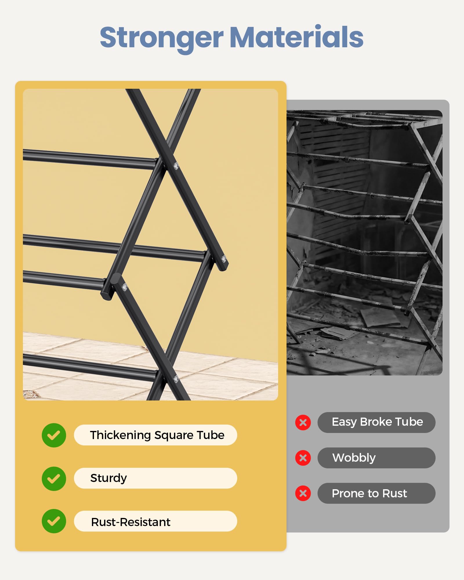 Oversize 3 Tier Clothes Drying Rack