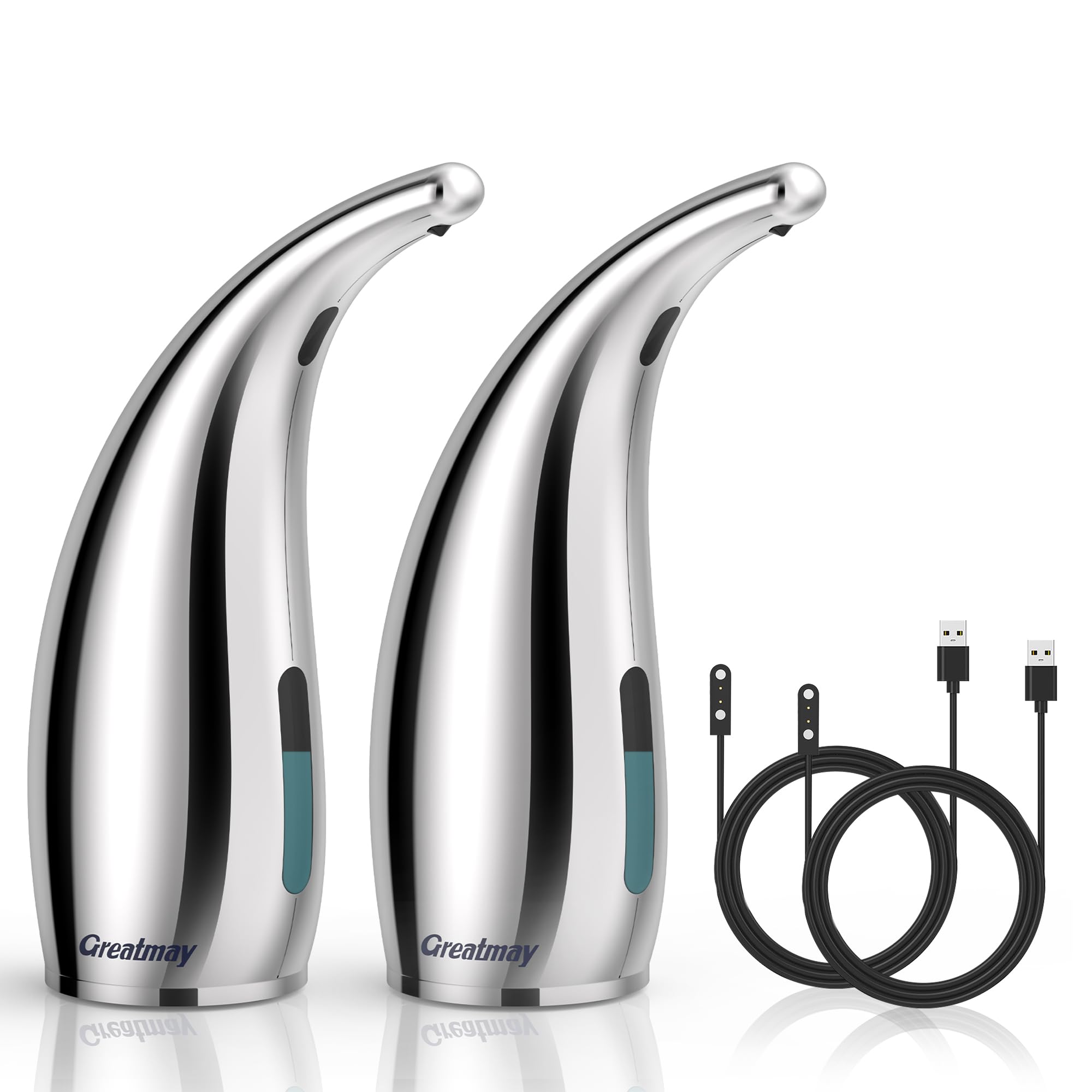 Automatic Soap Dispenser Touchless Rechargeable 10 oz 2 Pack