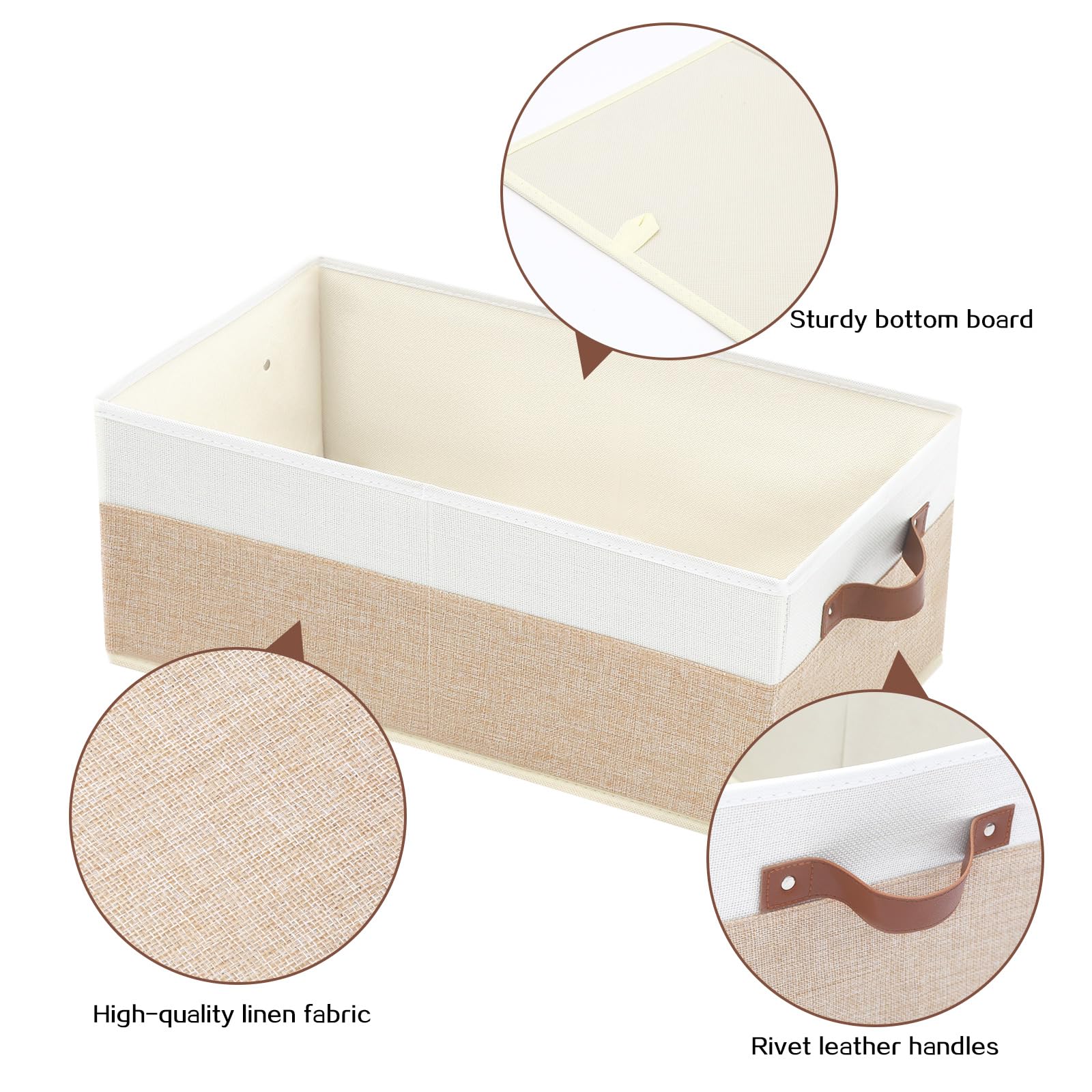 6 Pack Fabric Storage Bins (6 Count)