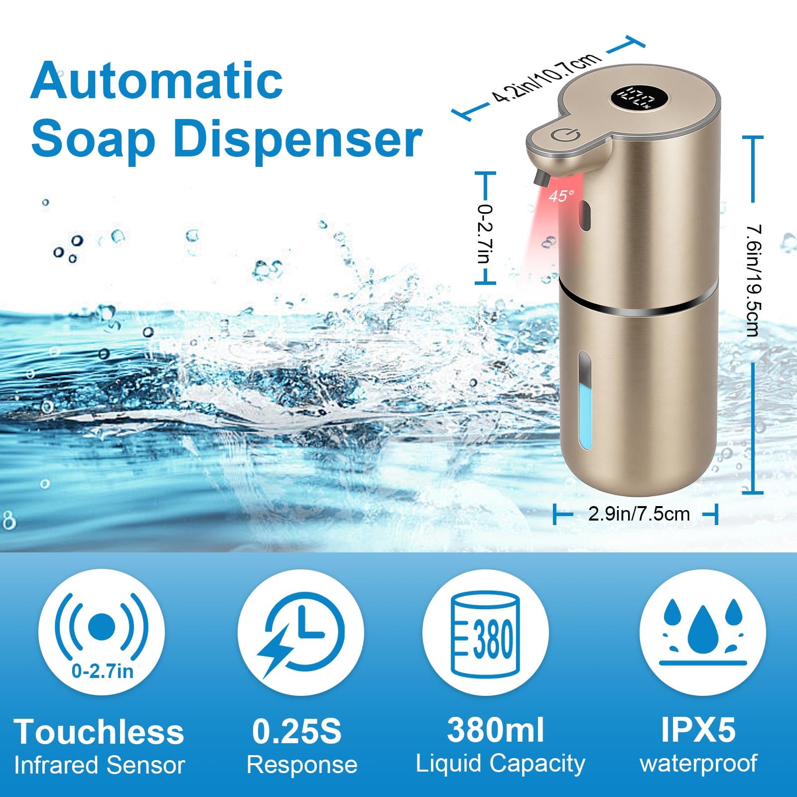 Automatic Foaming Soap Dispenser Touchless