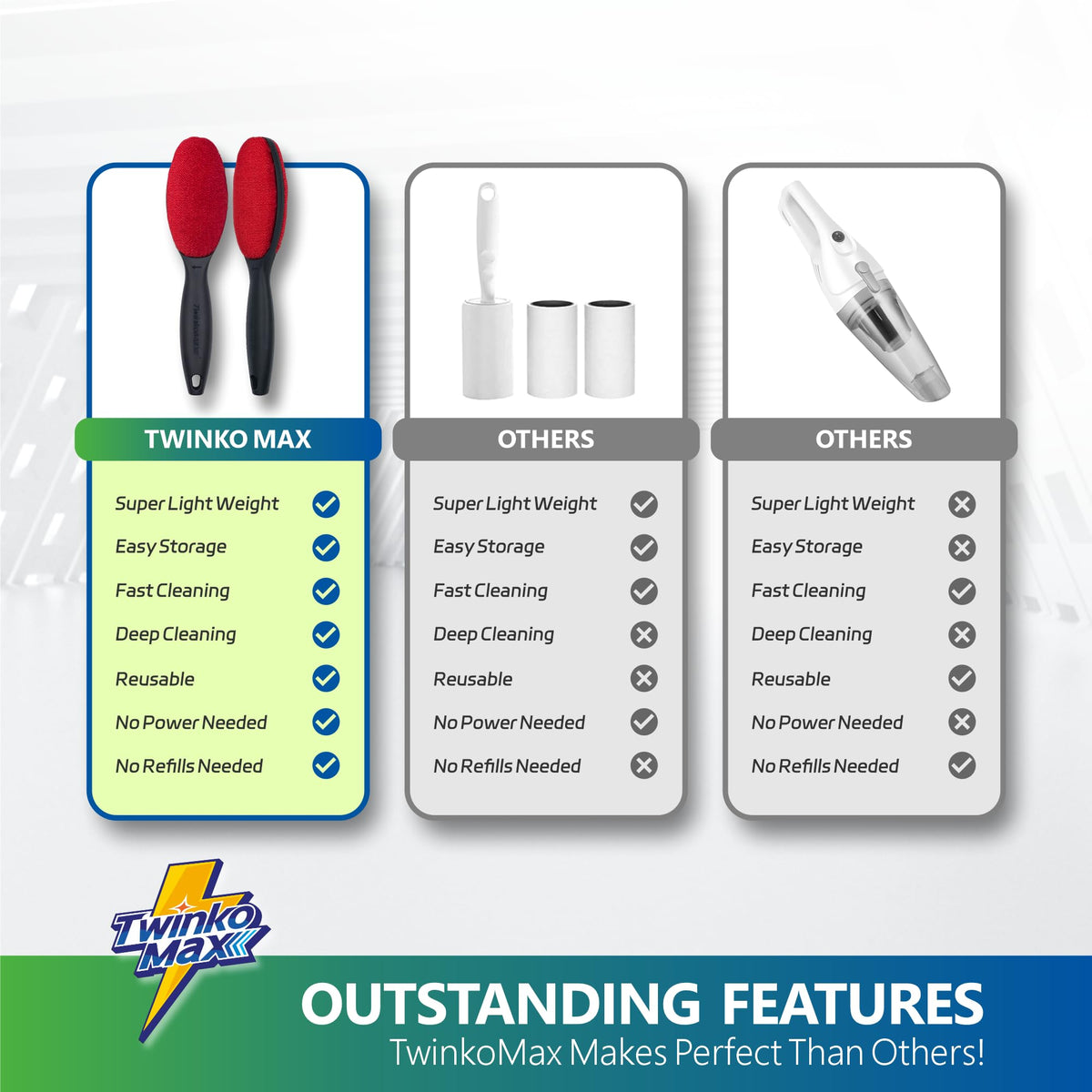Lint Brush for Pet Hair (3 Count)