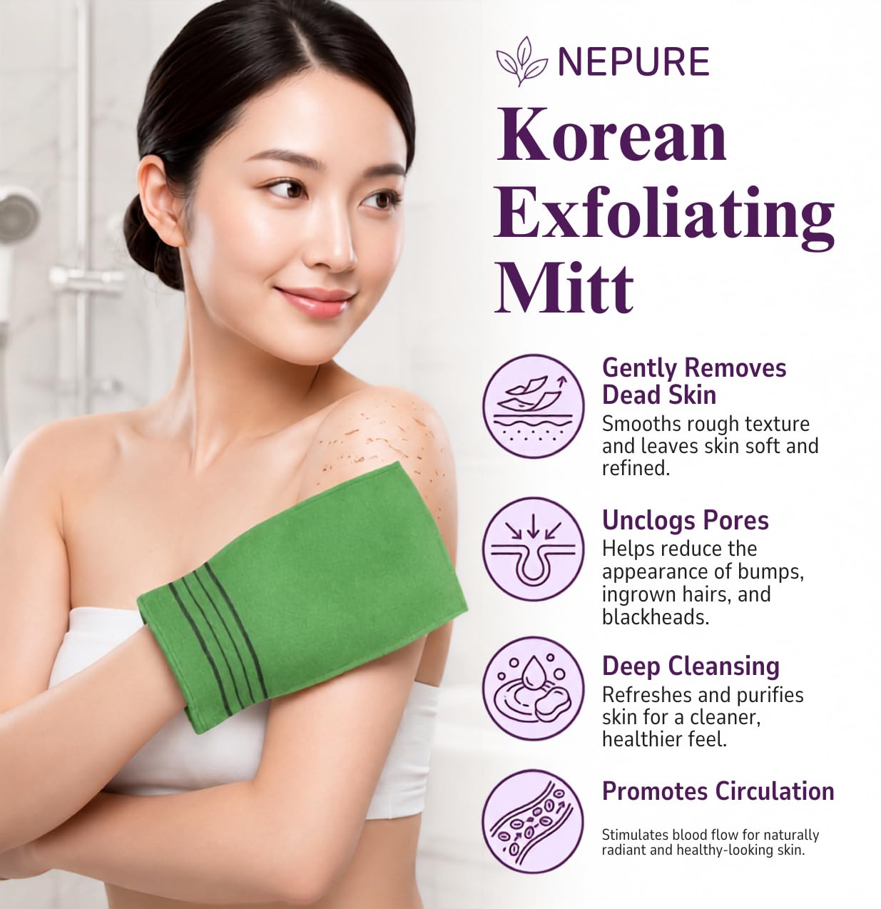 Korean Exfoliating Mitt (5 Count)