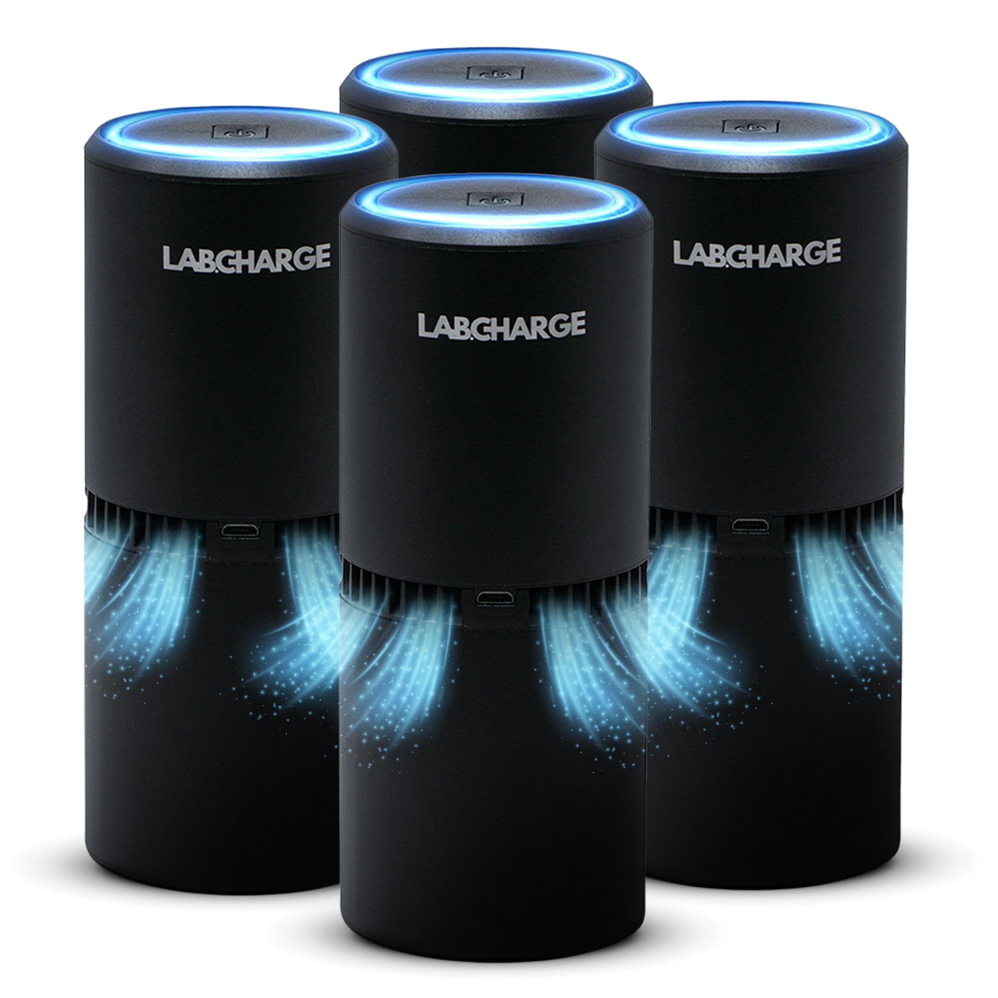 Small Ionic Air Purifier for Home & Bedroom (4 Count)
