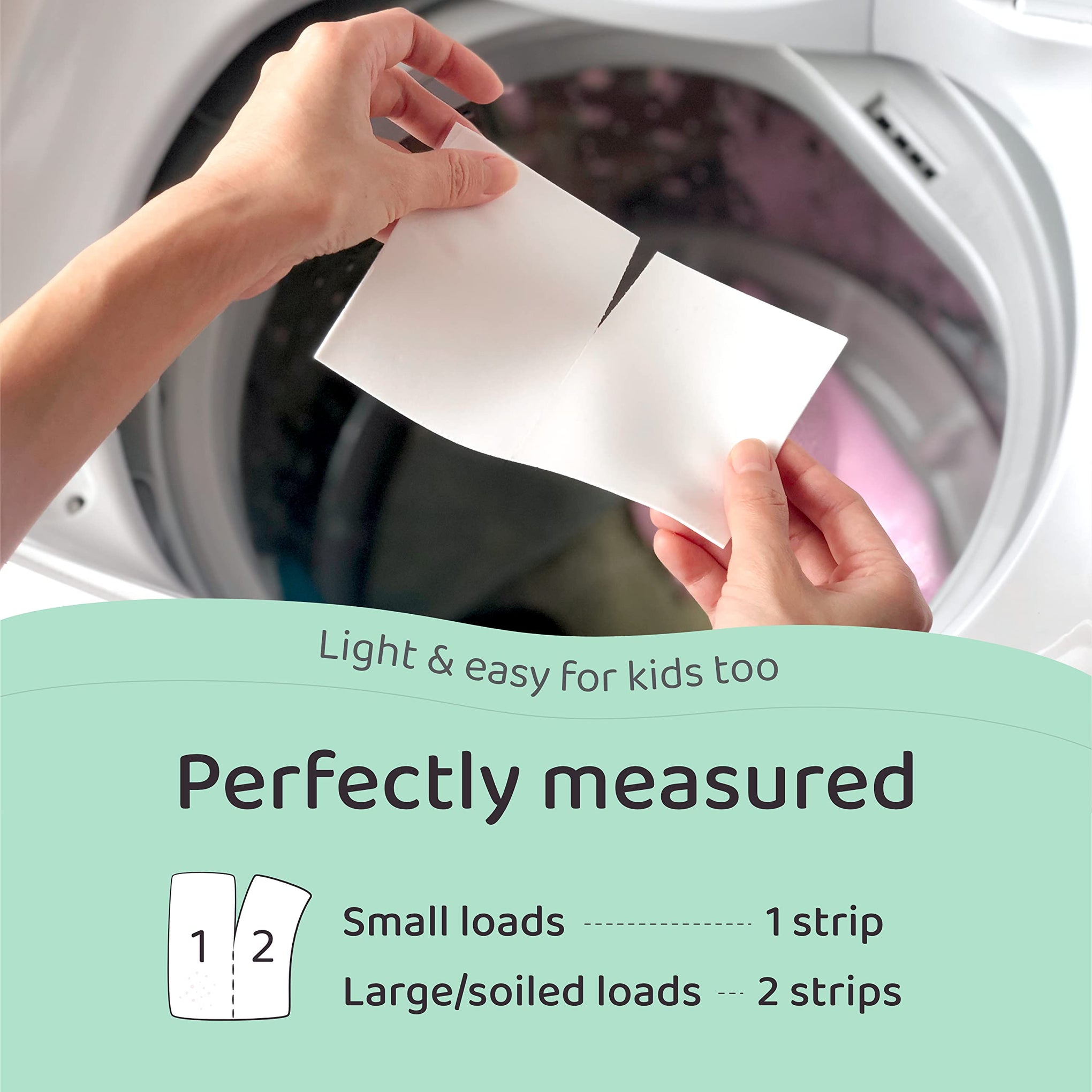 Eco Friendly Plant Powered Laundry Detergent Strips (100 Count)