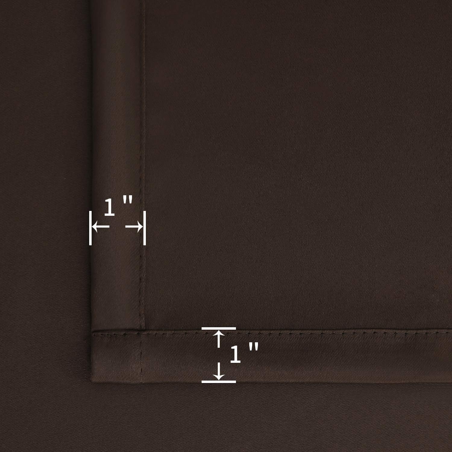 BGment Brown Blackout Curtains for Bedroom 63 Inch Length - Rod Pocket Thermal Insulated Room Darkening Drapes for Living Room Office, 52 x 63 Inch, 2 Panels, Brown