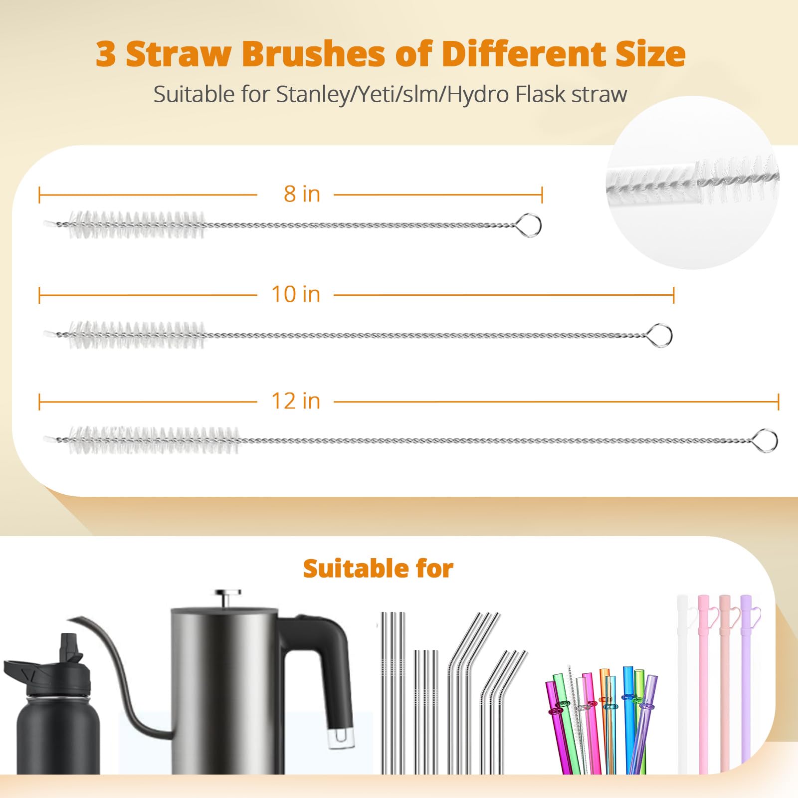 5 Pack Bottle Brush Set (5 Count)