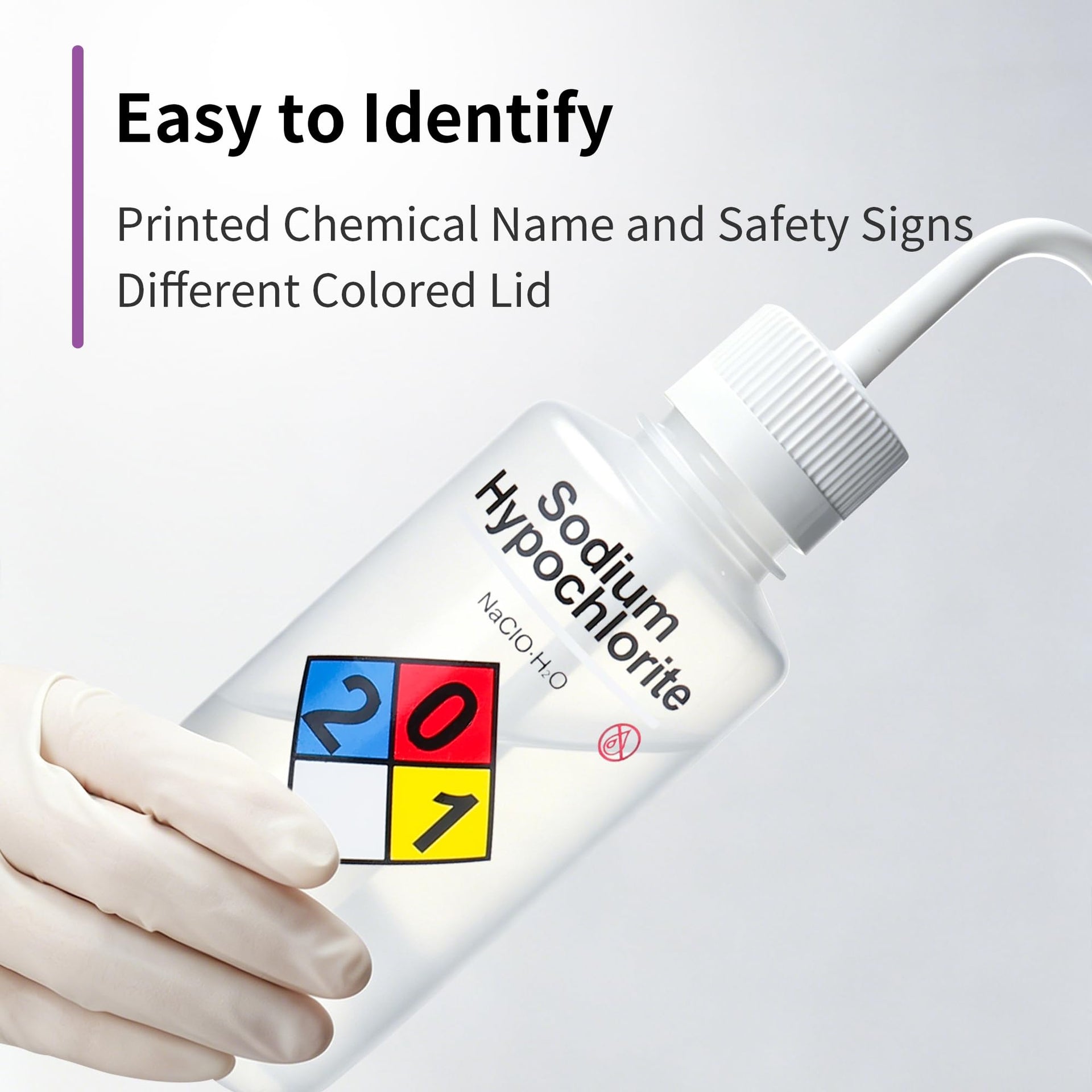 2pcs Self Venting Safety Wash Bottles (2 Count)