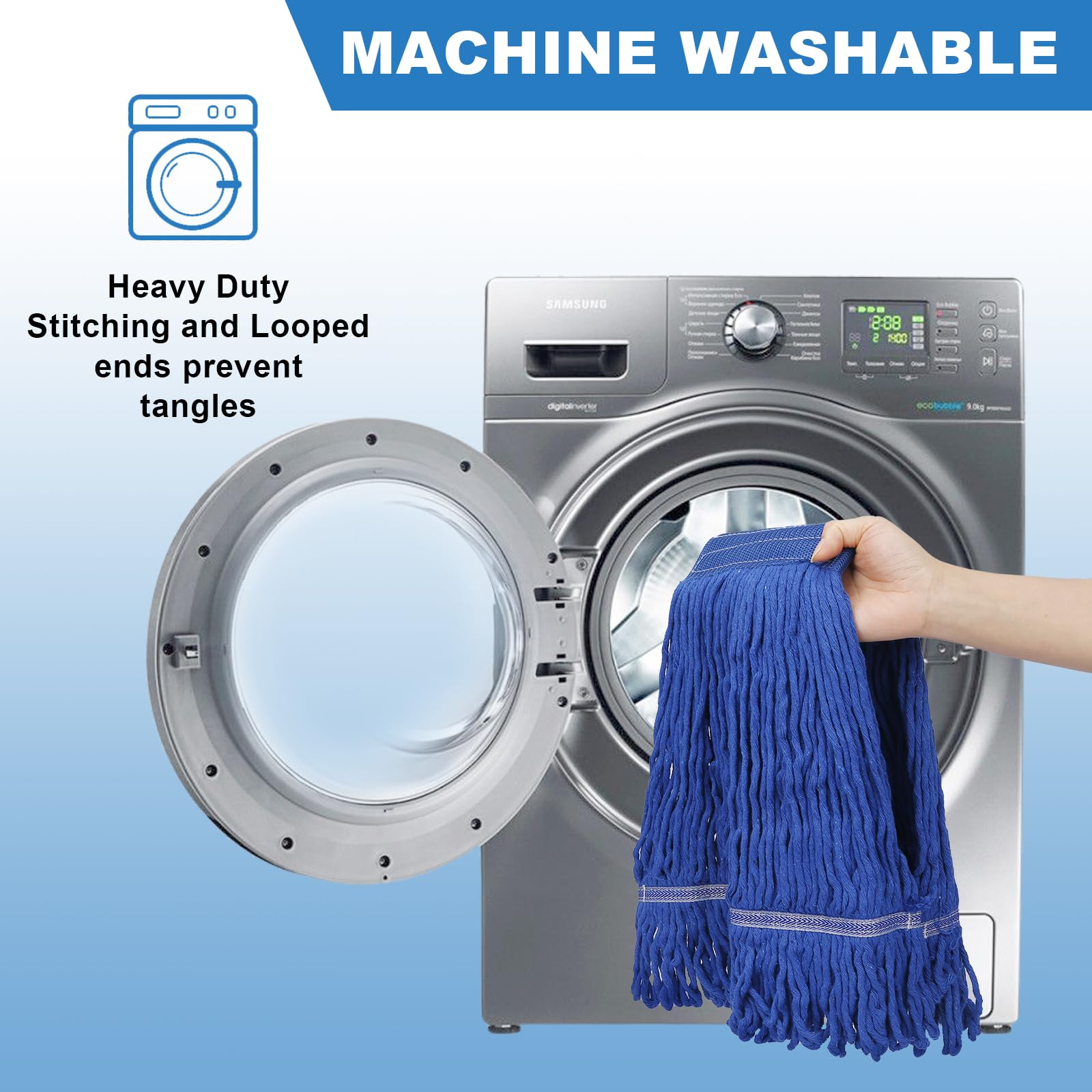 3 Pack 3 Pack Heavy Mop Replace Head - ModHome Supplies