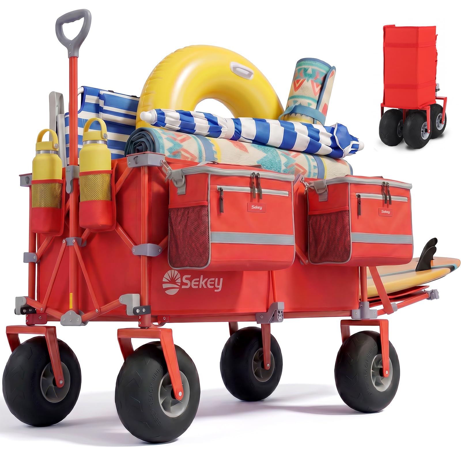 Heavy Duty Beach Wagon with 9" Big Sand