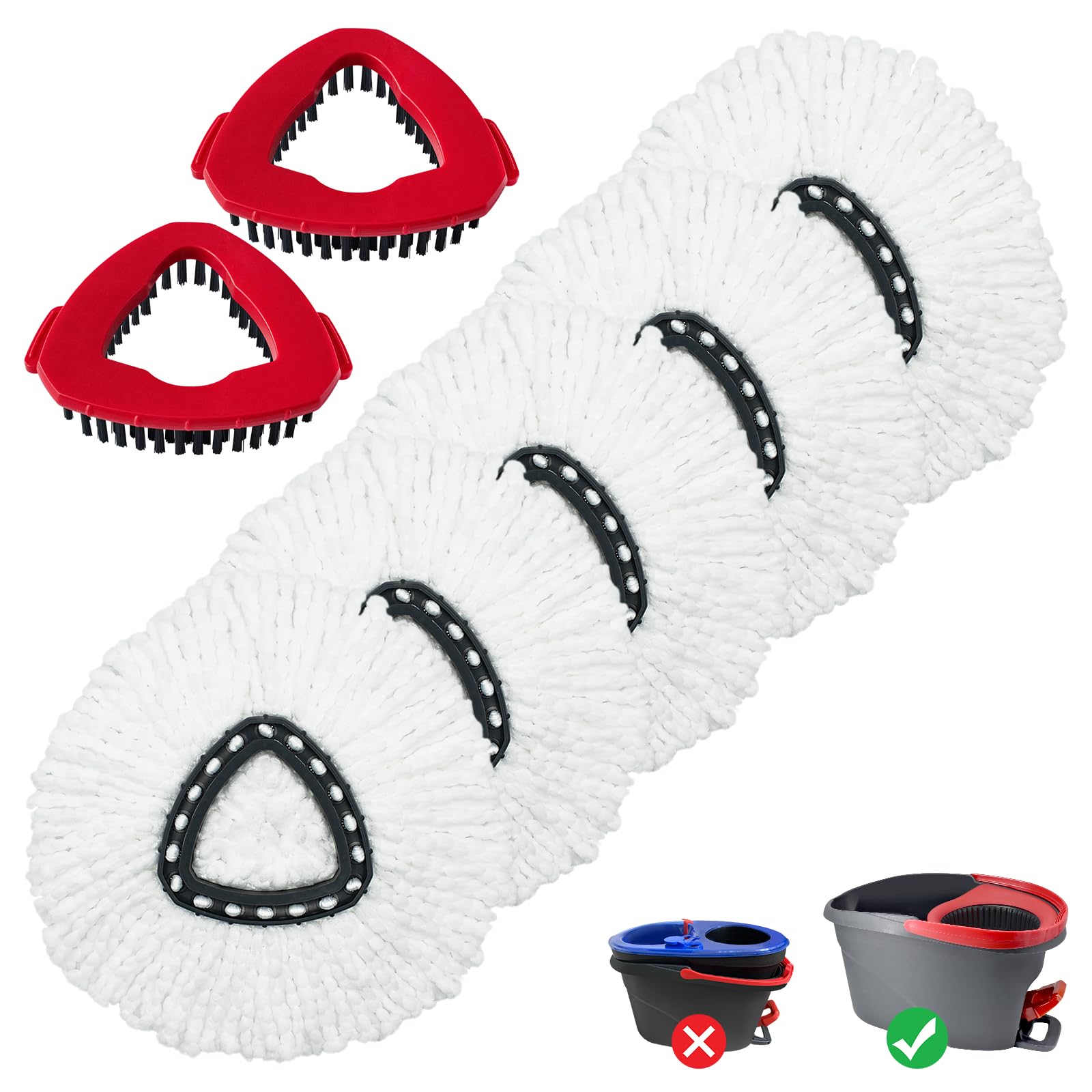 Mop Heads Replacement for Ocedar (7 Count)