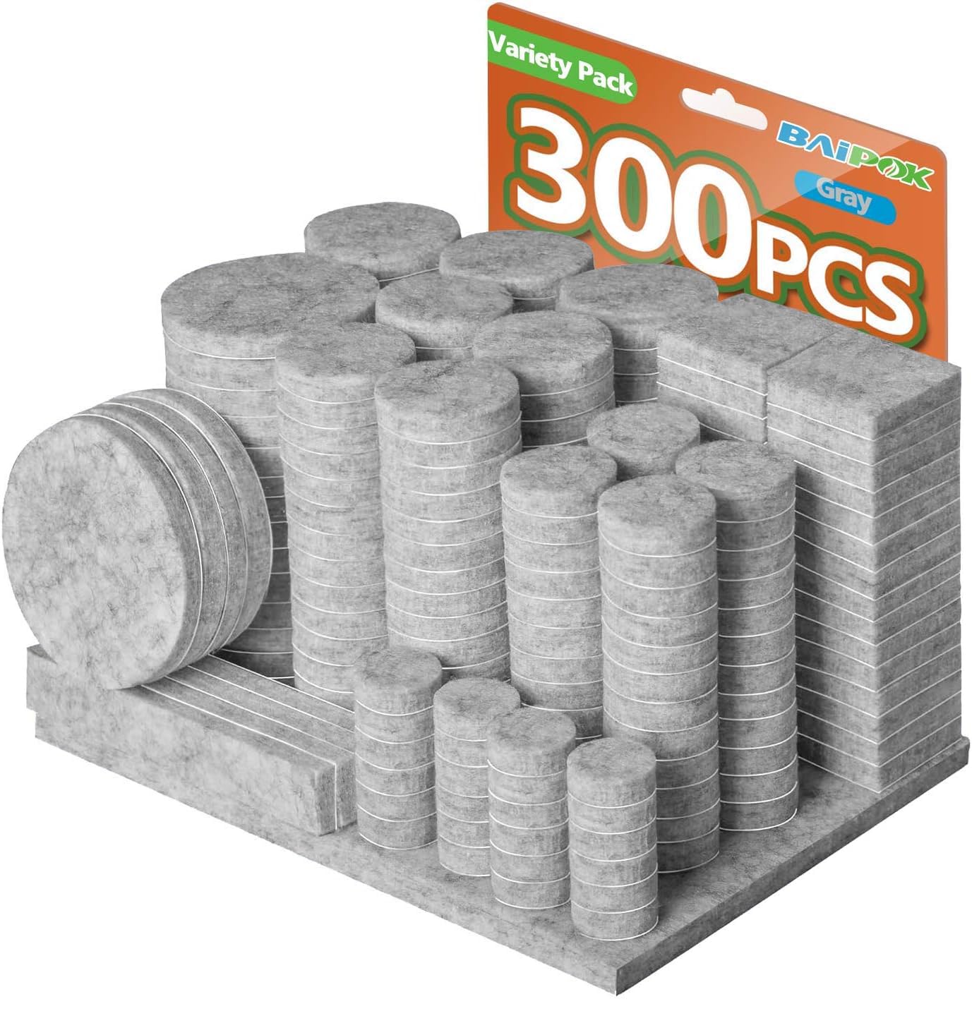 Furniture Pads 300 Pcs Premium Furniture Felt Pads Self Adhesive (300 Count)