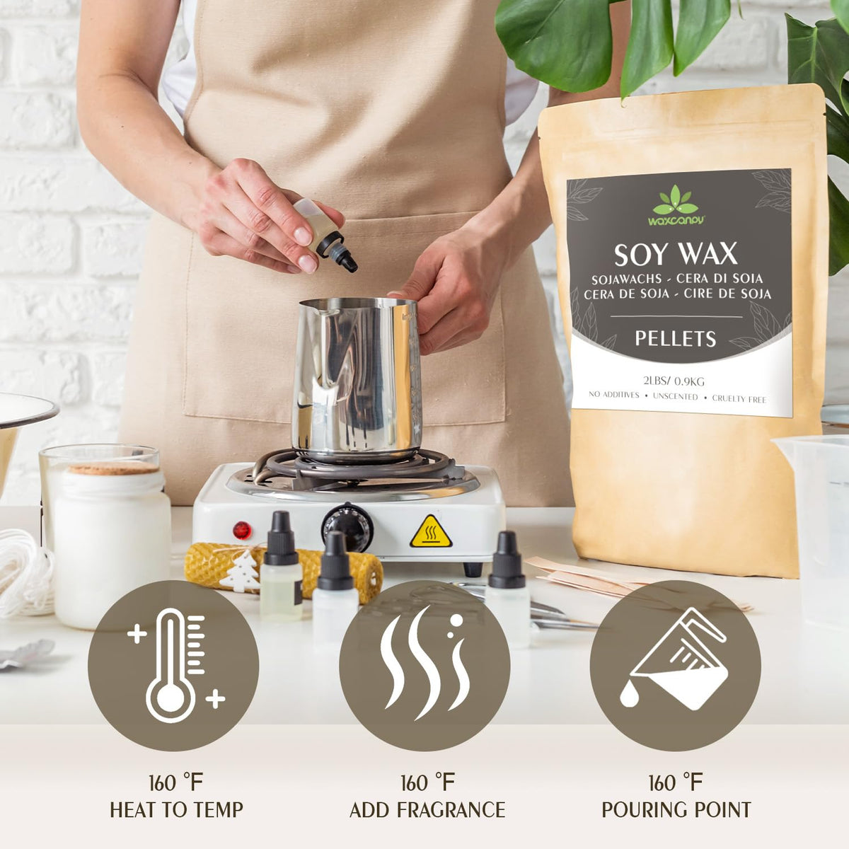 Soy Wax Waxcanpy Natural Candle Wax
